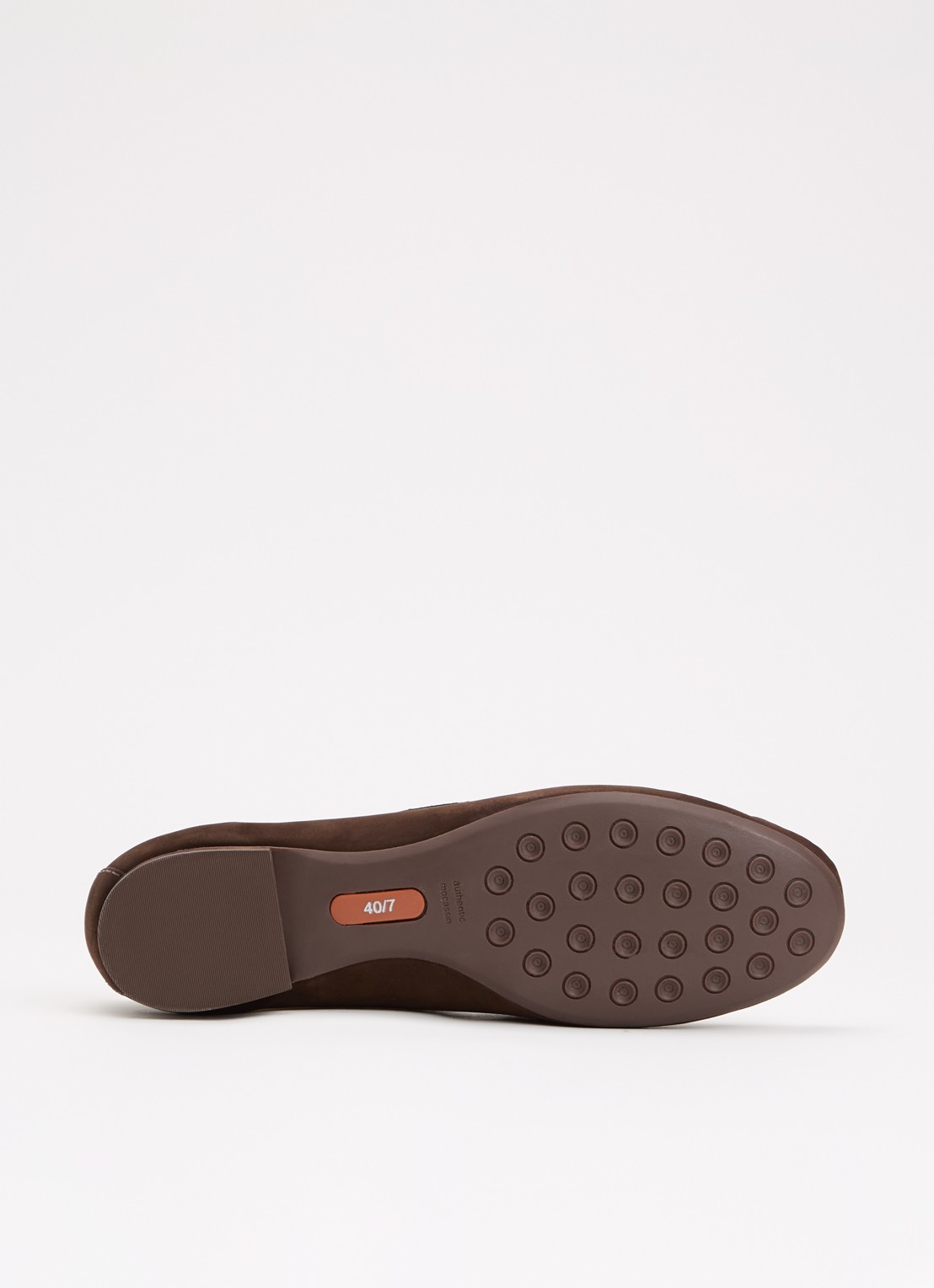 Dune London Glenniee loafer van suède - detail 3 donkerbruin