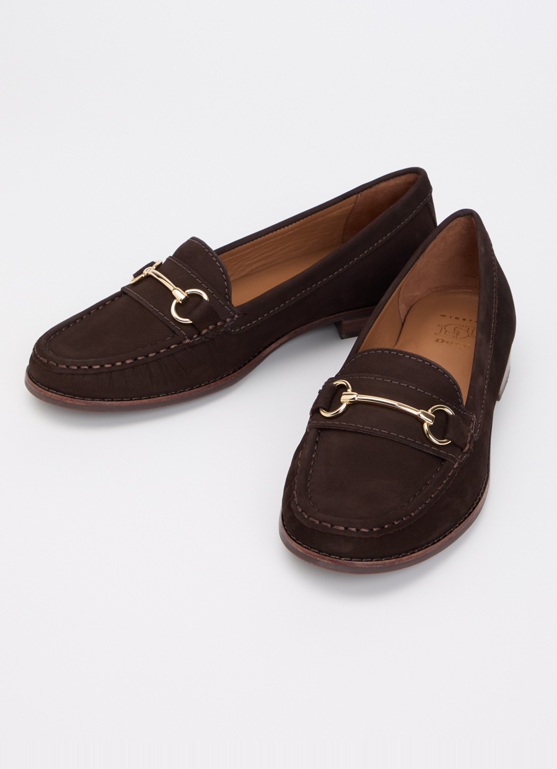 Dune London Glenny loafer van leer - detail 2 bruin