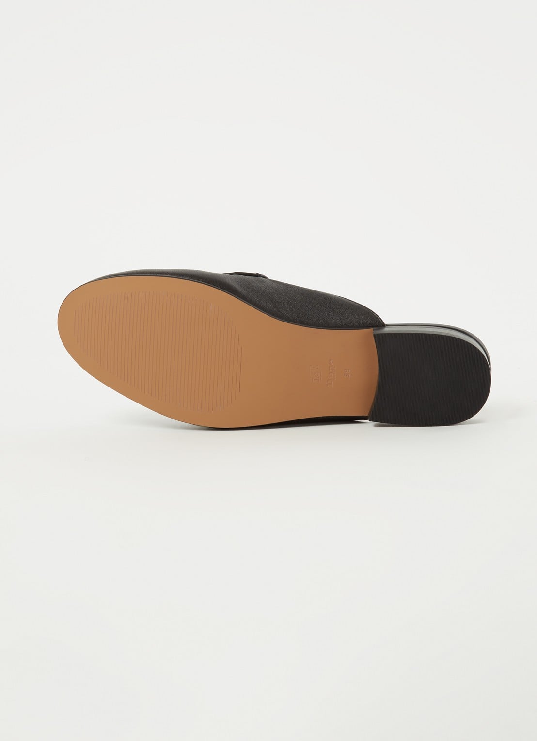 Dune London Glowed loafer van leer - detail 4 zwart