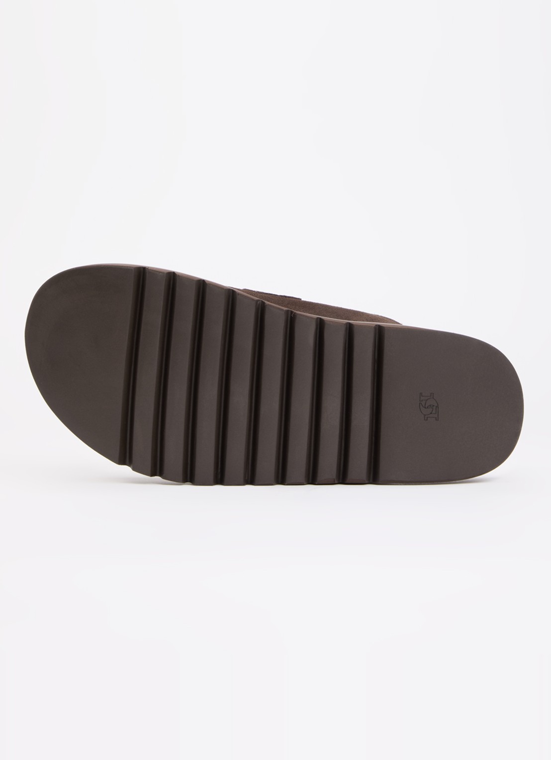 Dune London Goldens clog - detail 3 donkerbruin