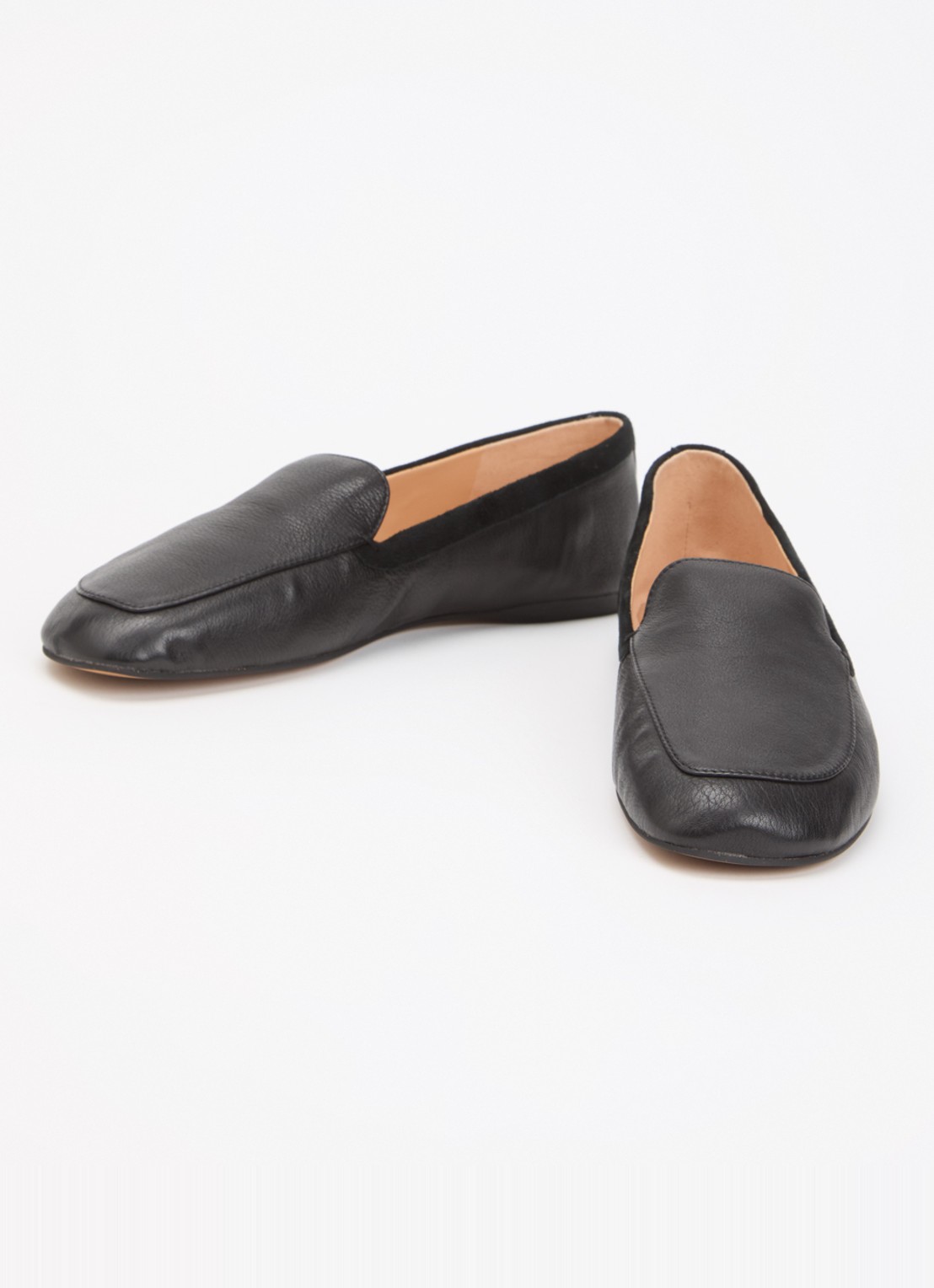 Dune London Gosette loafer van leer met details van suède - detail 2 zwart
