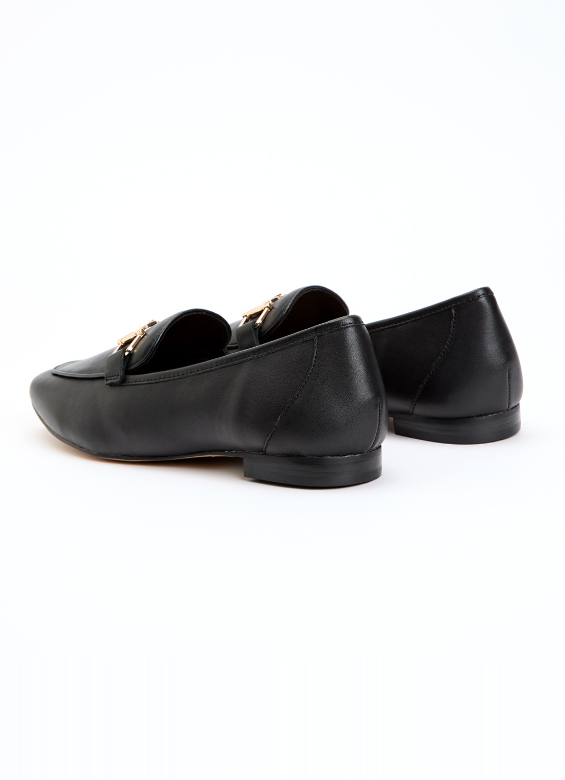 Dune London Grained loafer - achterkant 4 zwart
