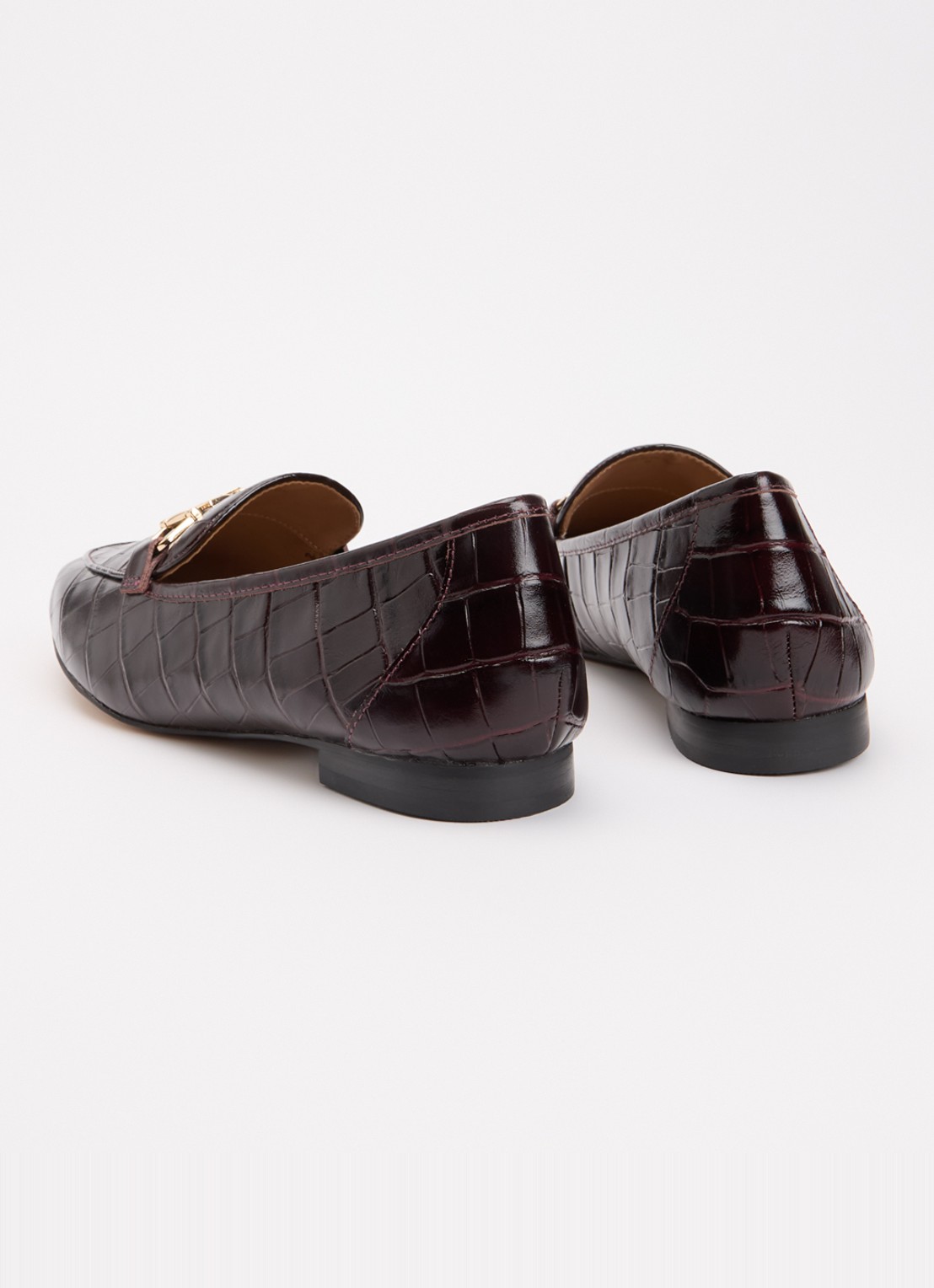 Dune London Grained loafer - achterkant 5 bordeauxrood