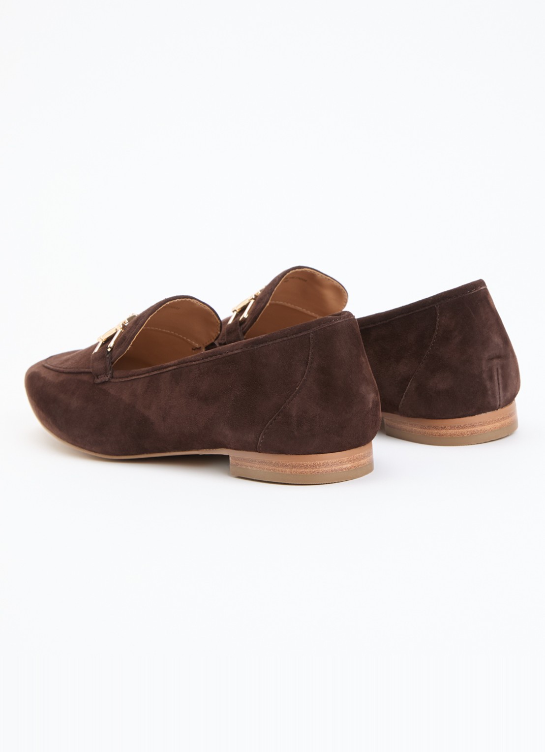 Dune London Grained loafer - achterkant 2 donkerbruin