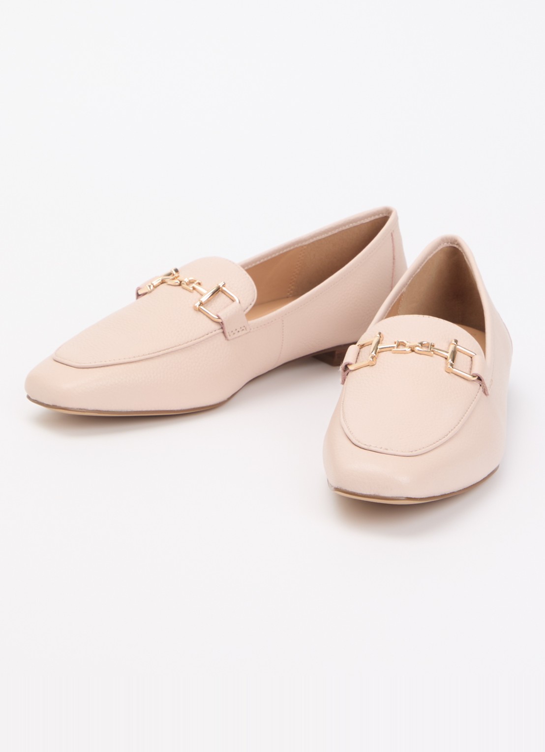 Dune London Grained loafer - detail 3 lichtroze