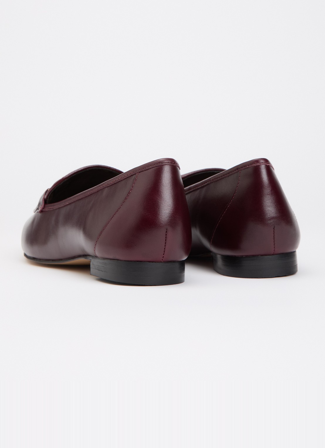 Dune London Grained loafer - achterkant 5 roodbruin