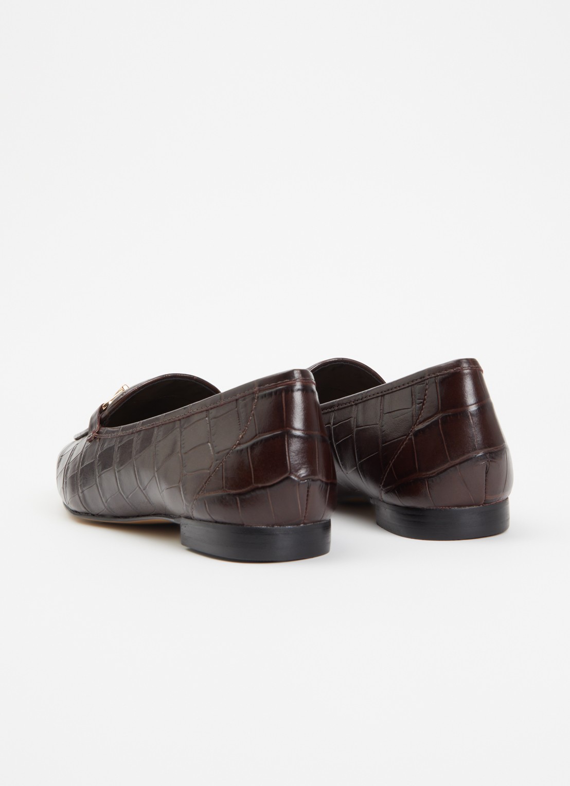 Dune London Grained loafer - achterkant 4 bruin