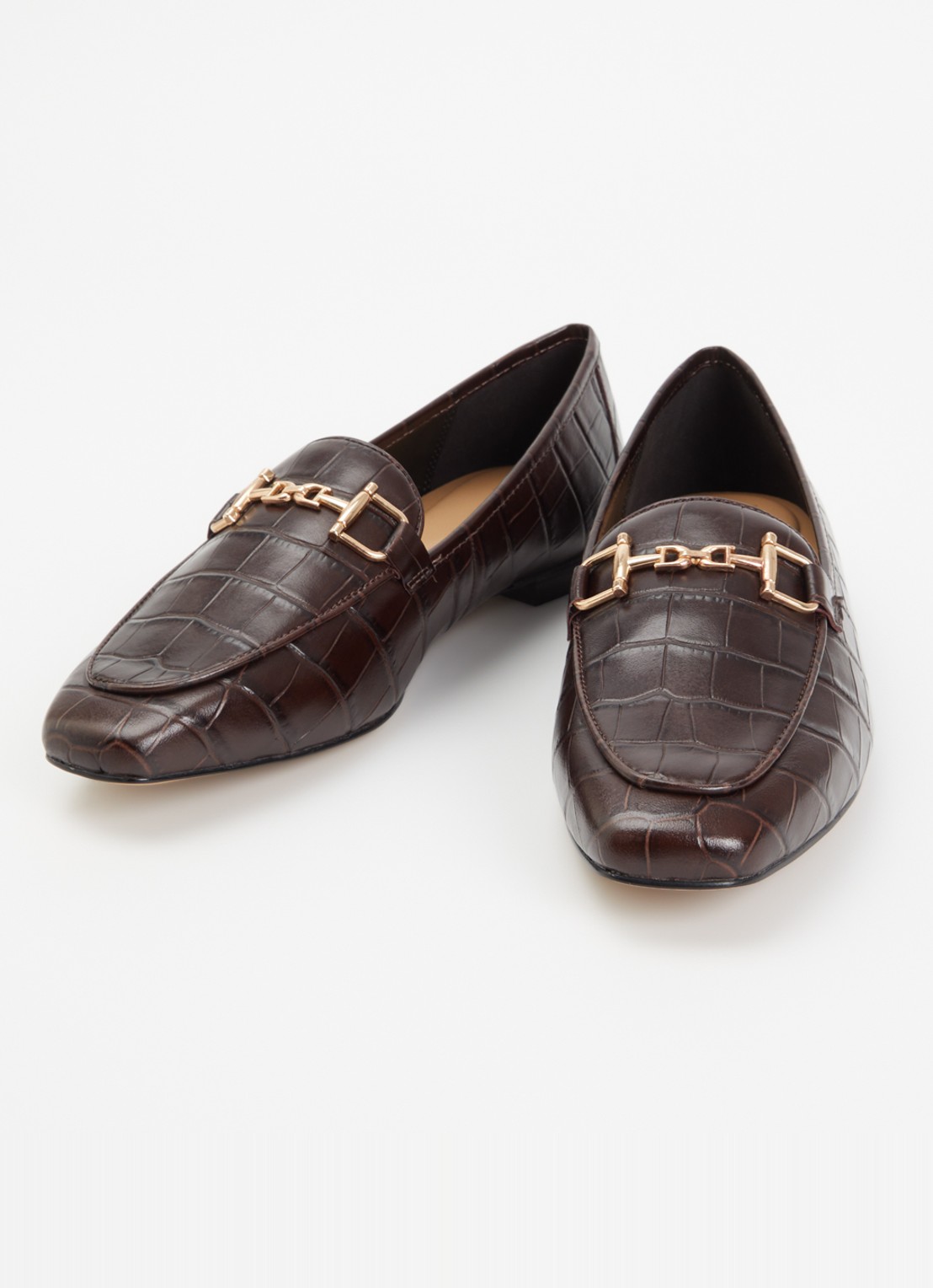 Dune London Grained loafer - detail bruin
