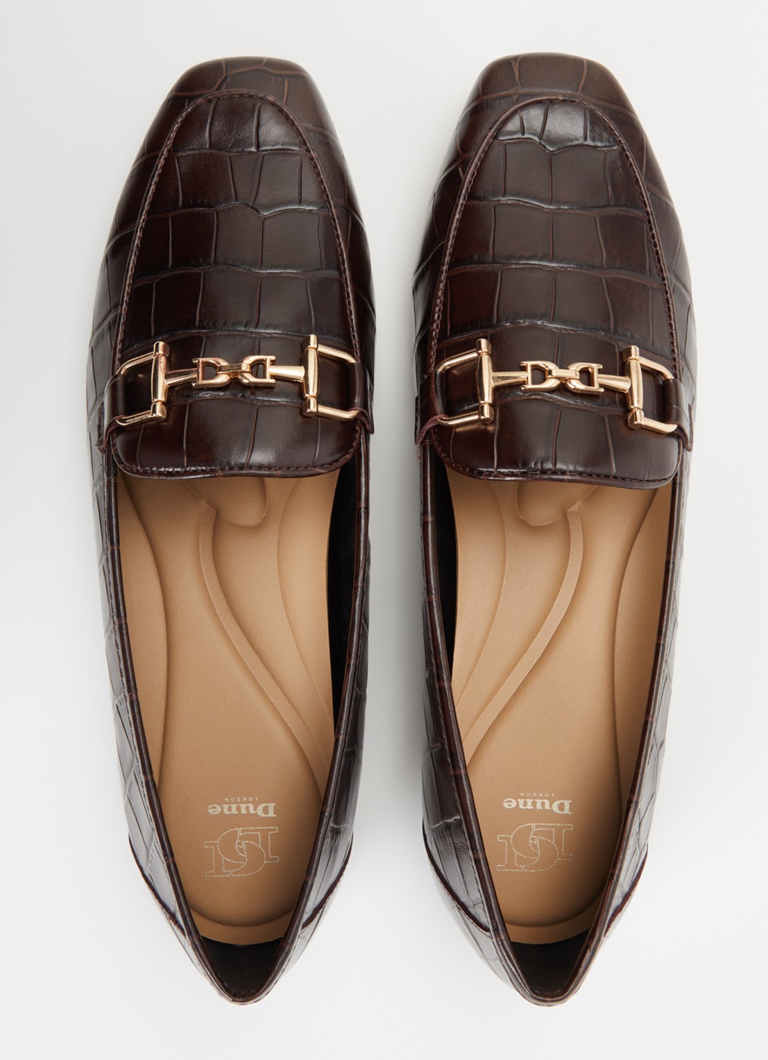 Dune London Grained loafer - detail 2 bruin