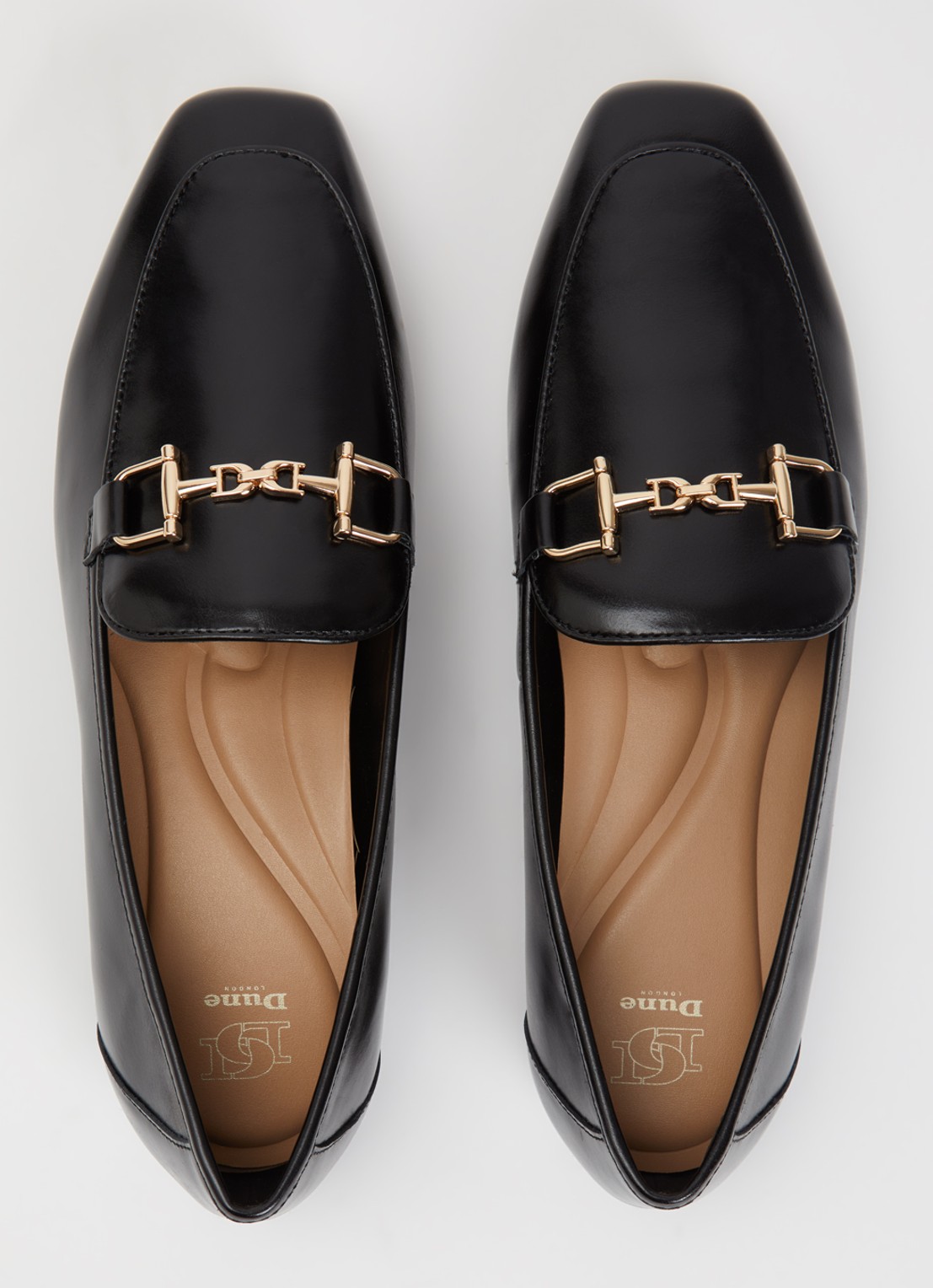 Dune London Grained loafer - detail 2 diepzwart