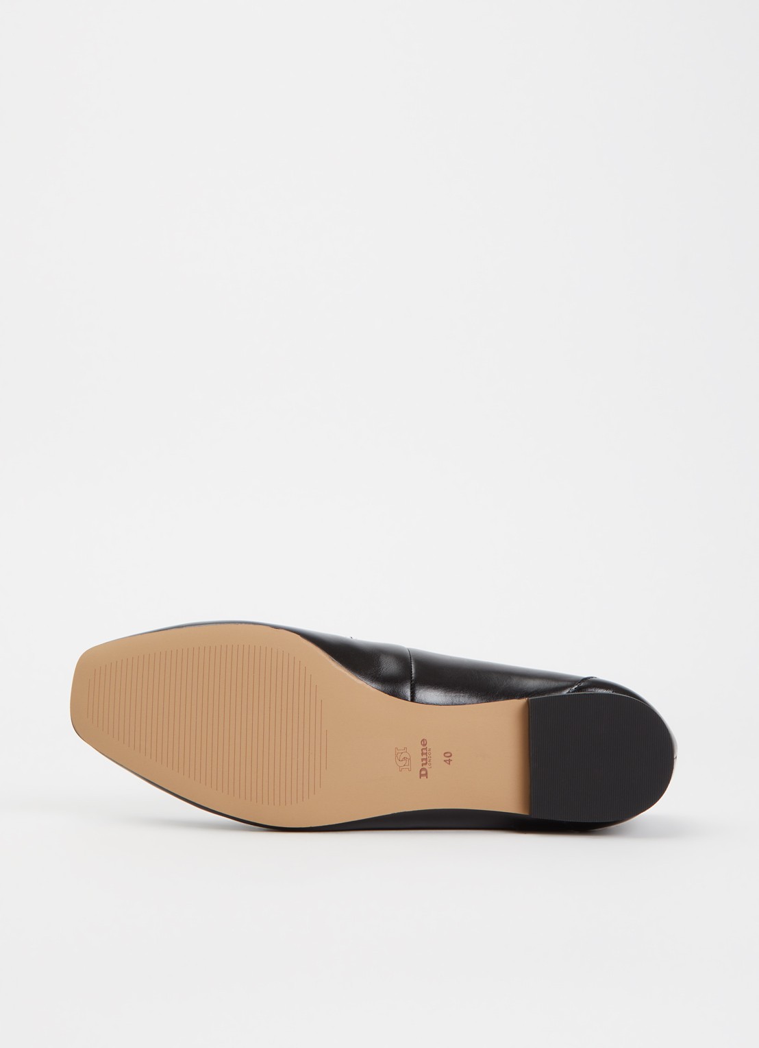 Dune London Grained loafer - detail 3 diepzwart