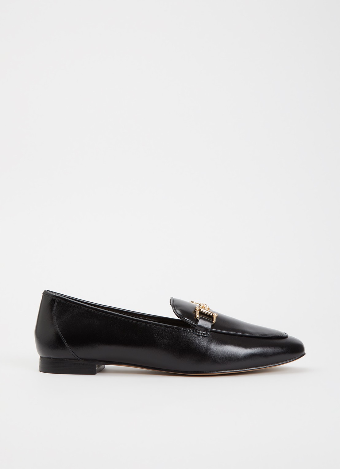 Dune London Grained loafer - voorkant 4 diepzwart