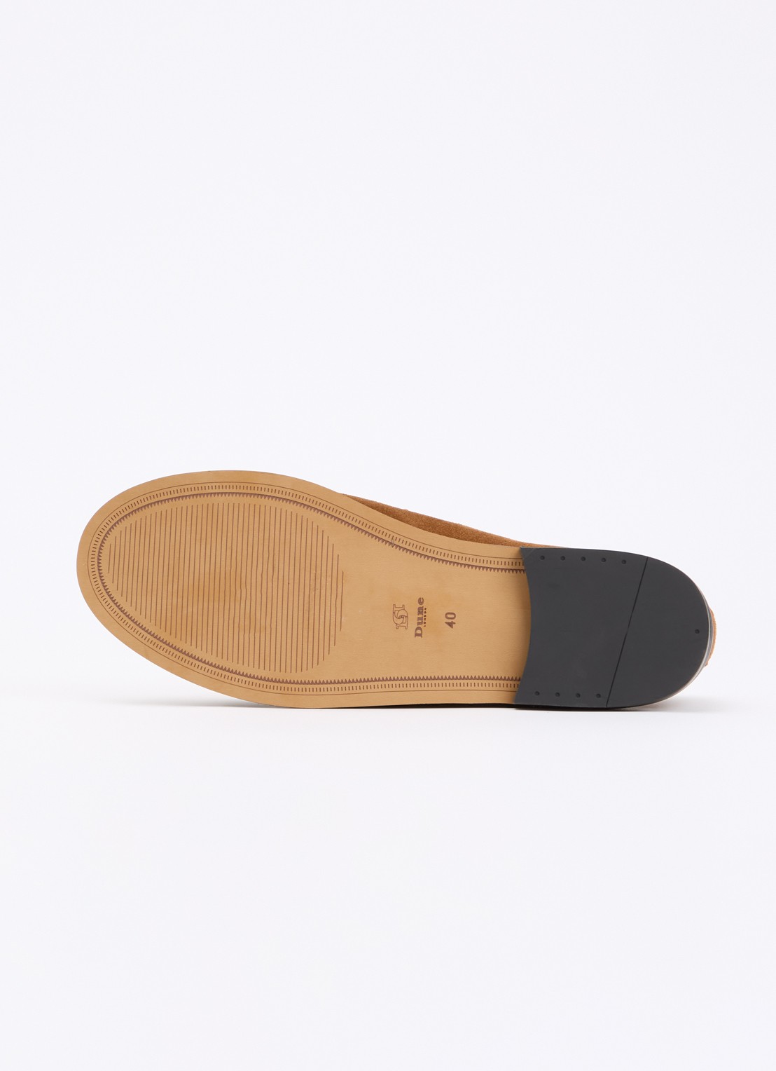 Dune London Granules loafer van leer - detail 4 camel