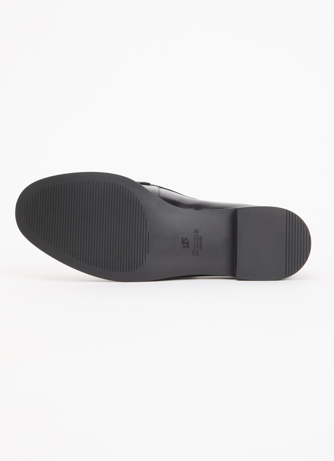 Dune London Grates loafer van leer - detail 5 zwart