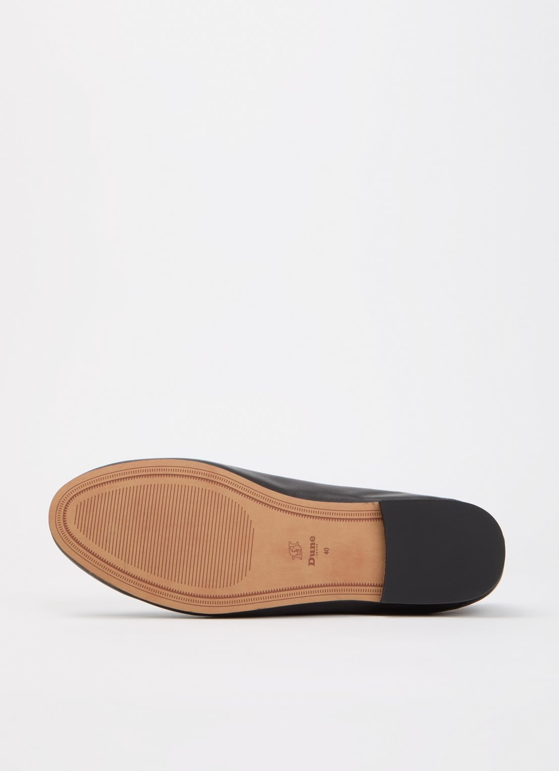 Dune London Greya loafer van leer met gespdetail - detail 3 zwart