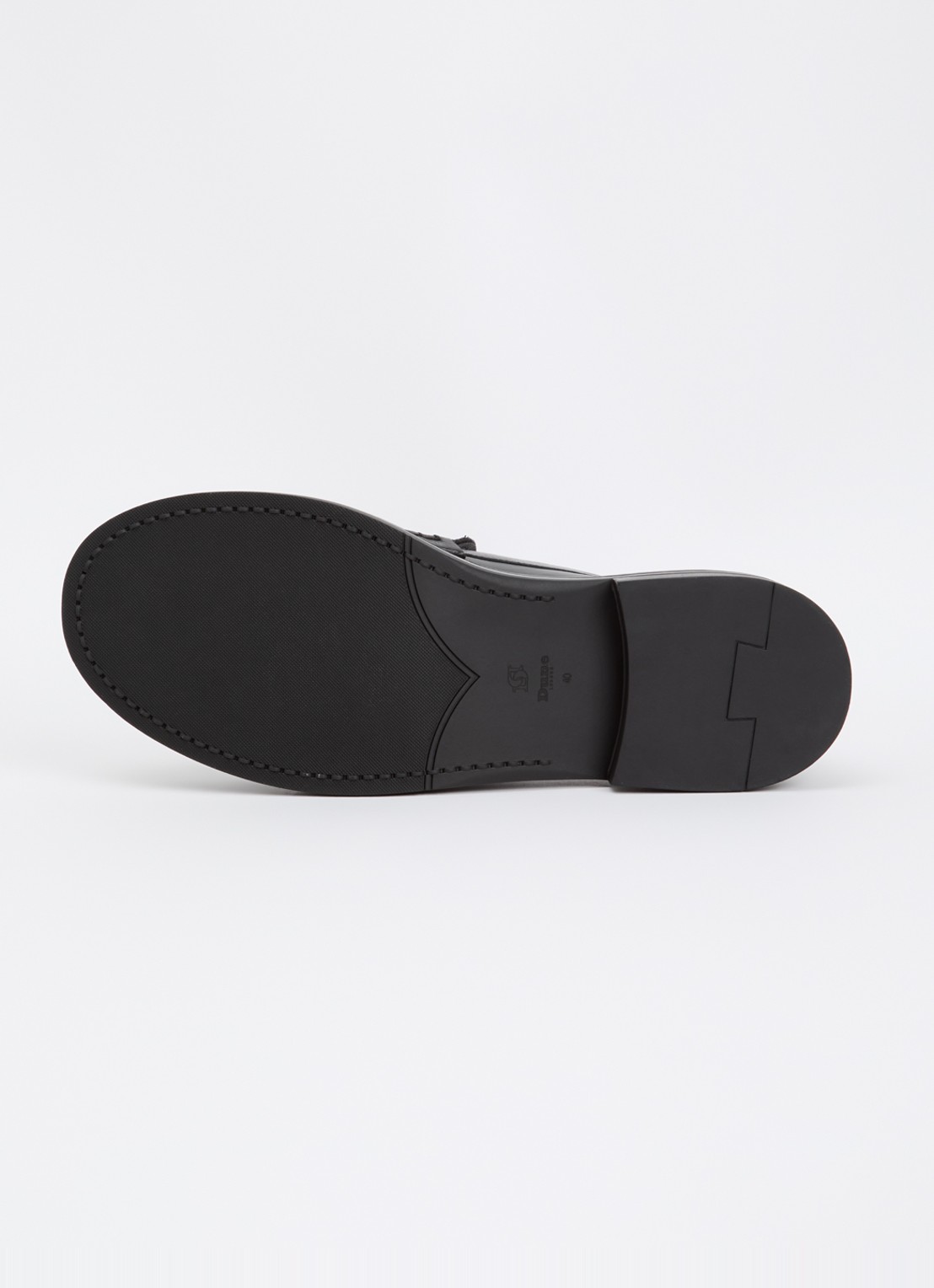 Dune London Grids loafer van leer  - detail 3 zwart