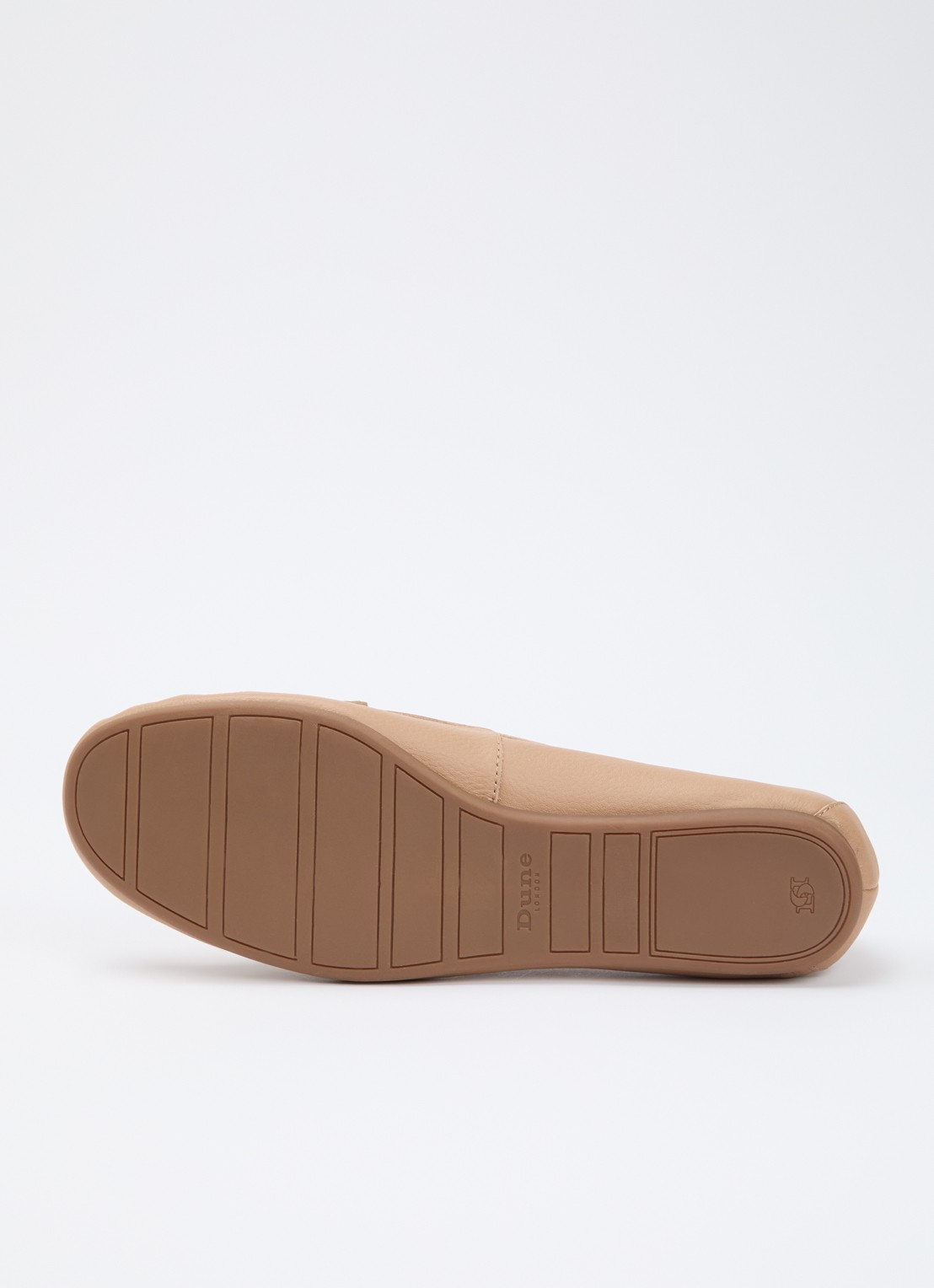 Dune London Grier mocassin van leer - detail 4 donkerbeige