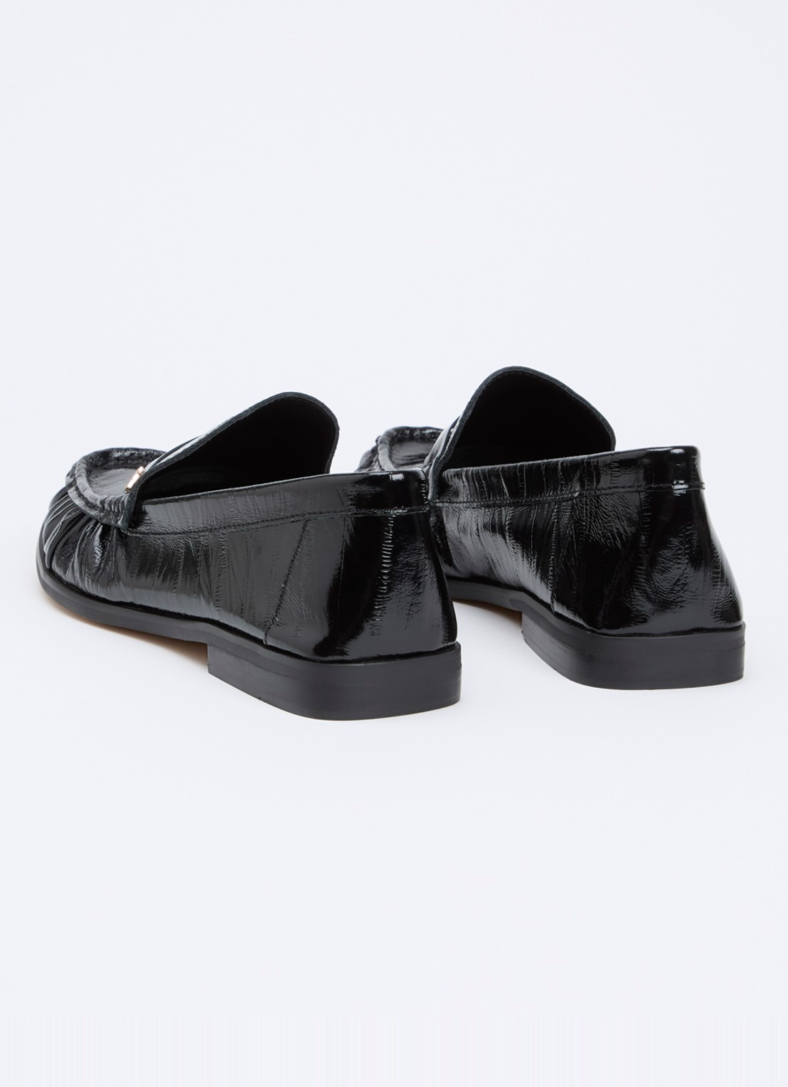 Dune London Grisella loafer van leer - achterkant 5 zwart