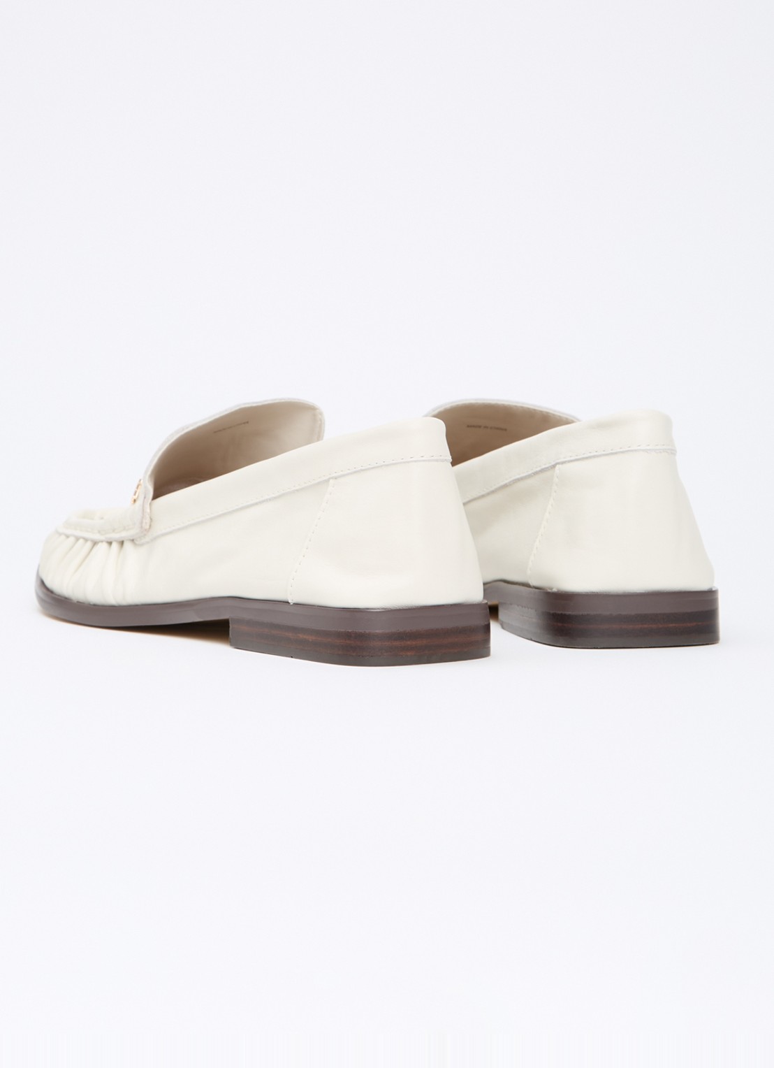 Dune London Grisella loafer van leer - achterkant 5 creme