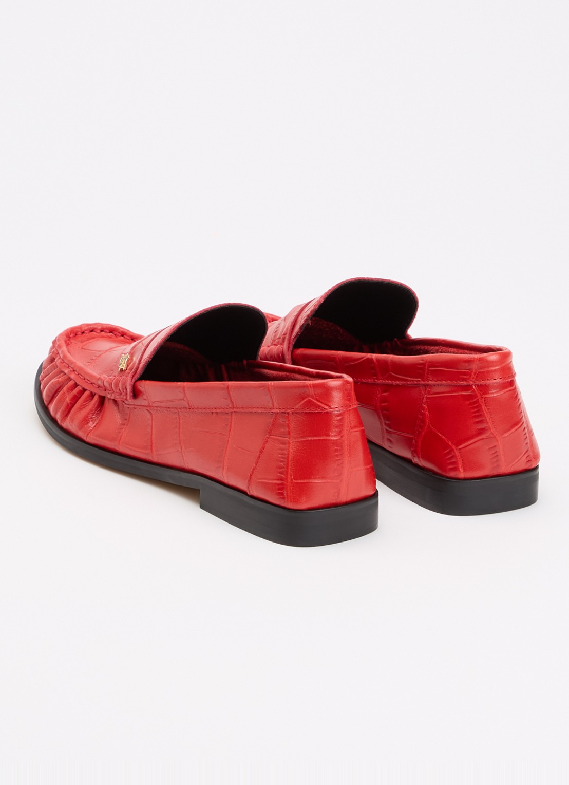 Dune London Grisella loafer van leer - achterkant 5 rood