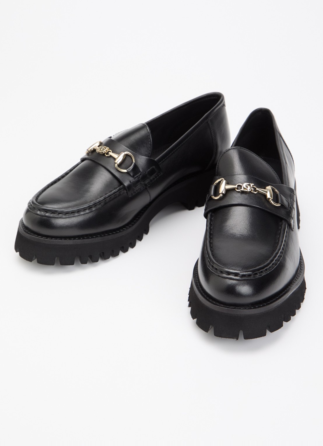 Dune London Grissinis T loafer - detail 2 zwart
