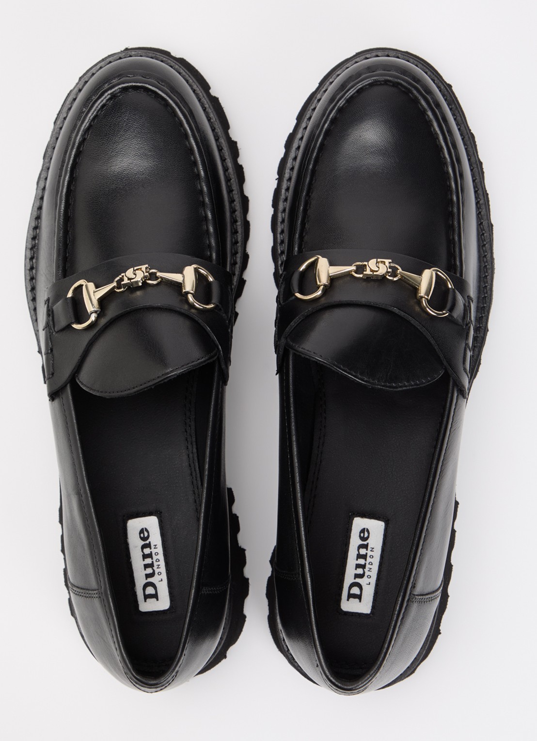 Dune London Grissinis T loafer - detail 3 zwart