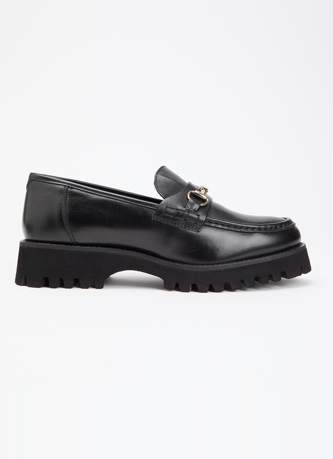 Dune London Grissinis T loafer - voorkant 5 zwart