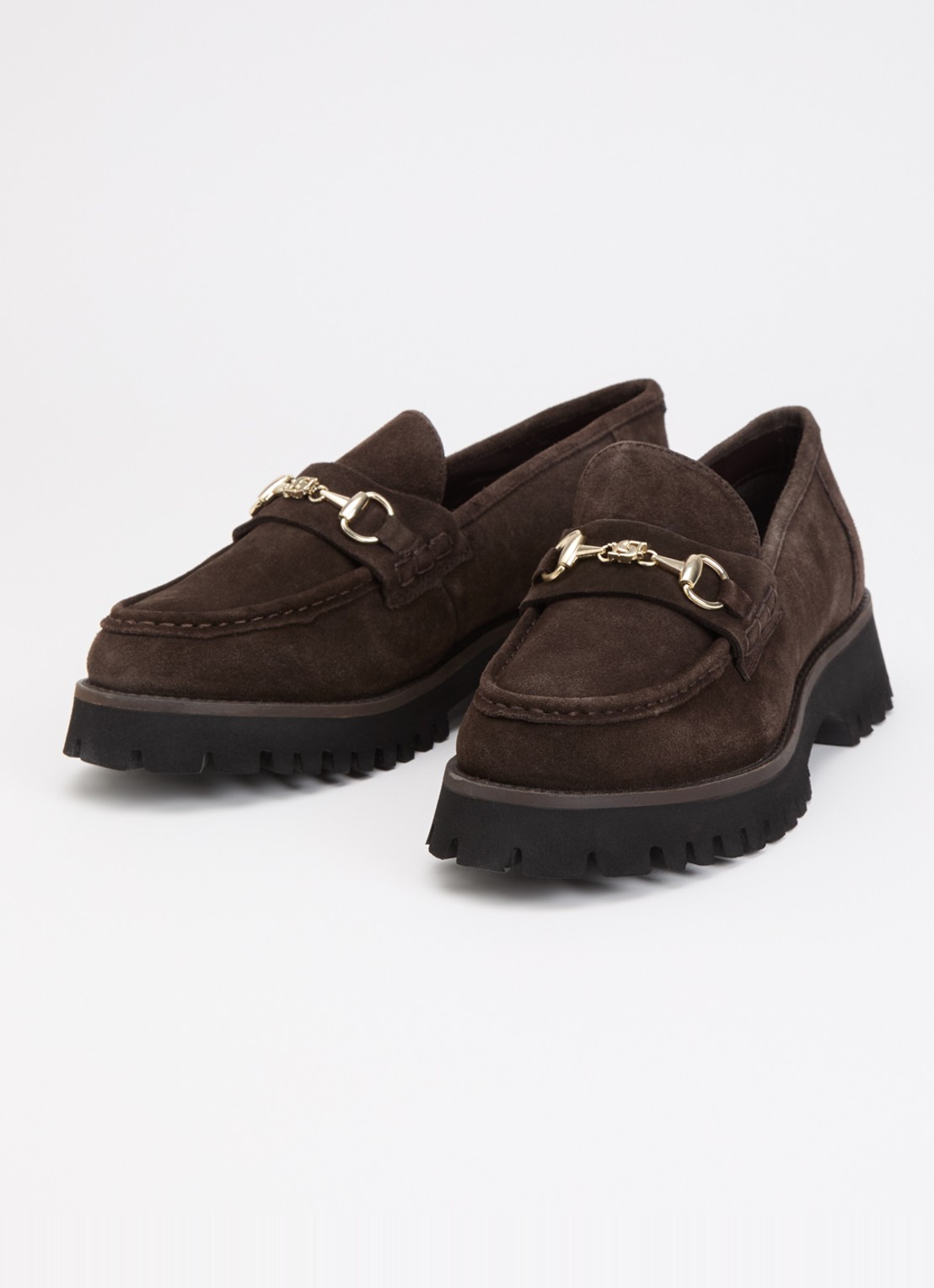 Dune London Grissinis T loafer - detail 3 donkerbruin