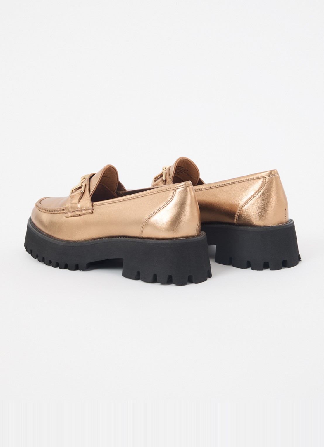 Dune London Groundbreaking loafer van leer - achterkant 5 brons
