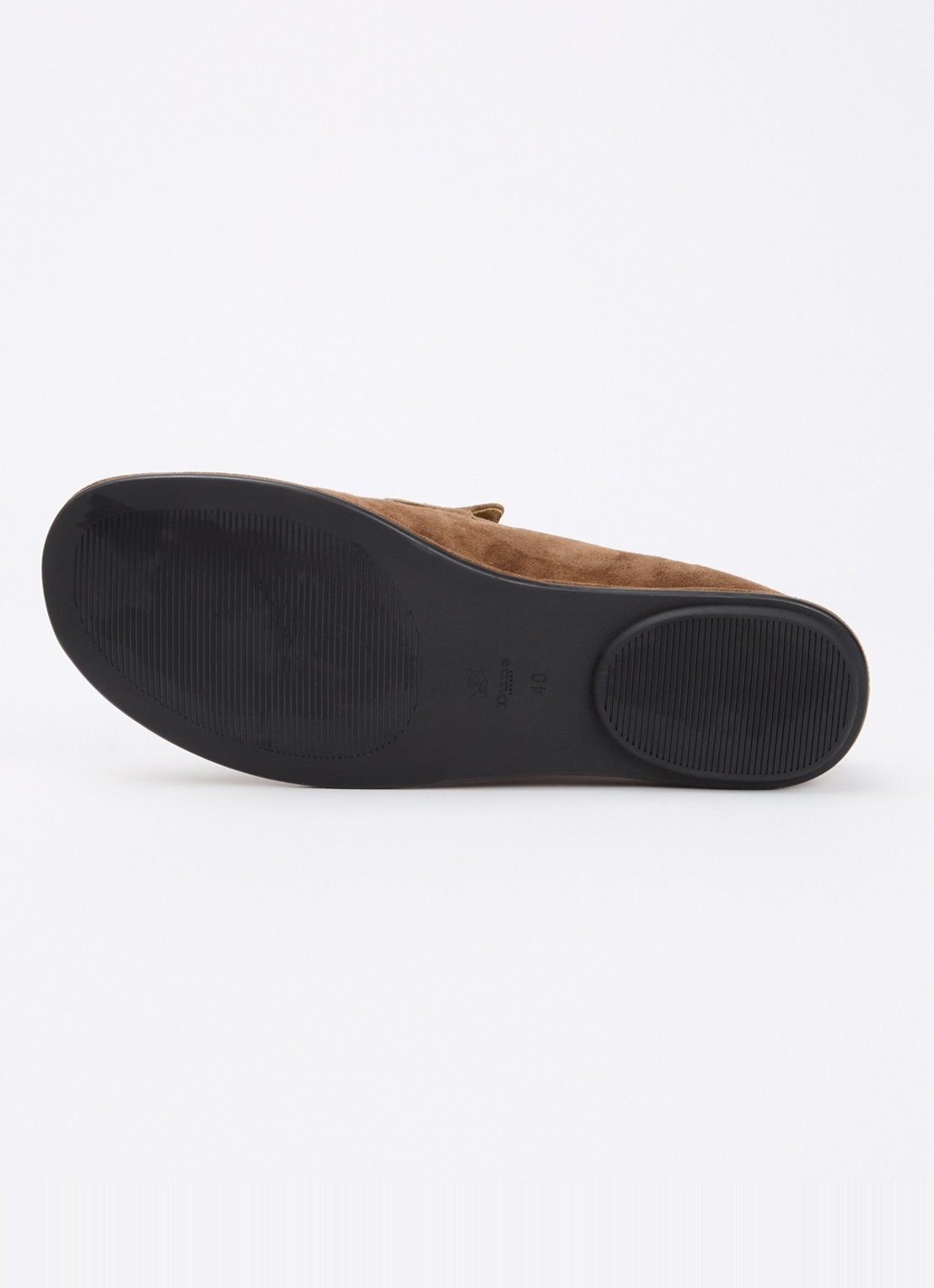 Dune London Grounding loafer van suède - detail 4 cognac