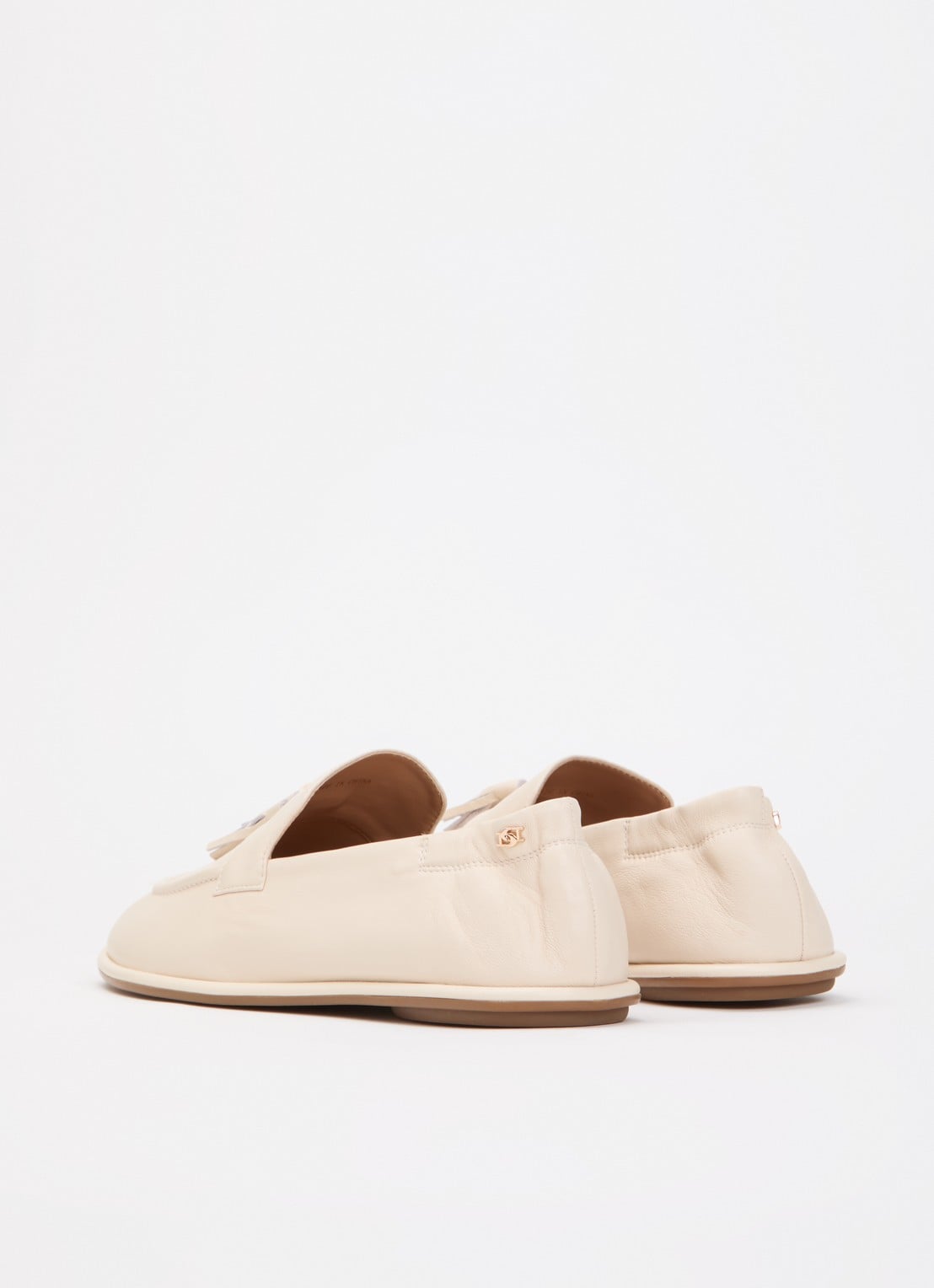 Dune London Grounding loafer van suède - achterkant 2 creme