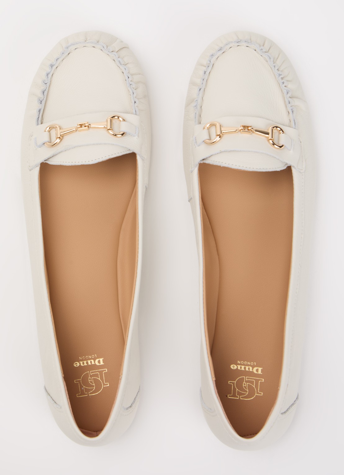 Dune London Guno loafer - detail 3 wit