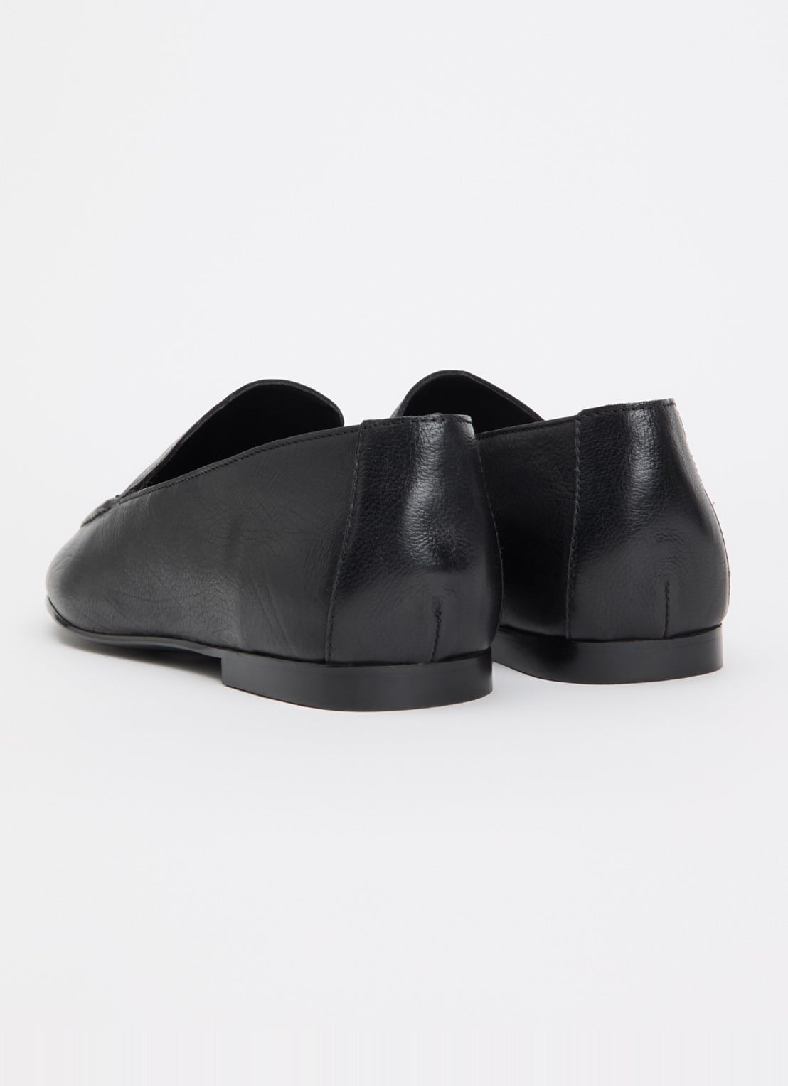 Dune London Gurl loafer van leer - achterkant zwart