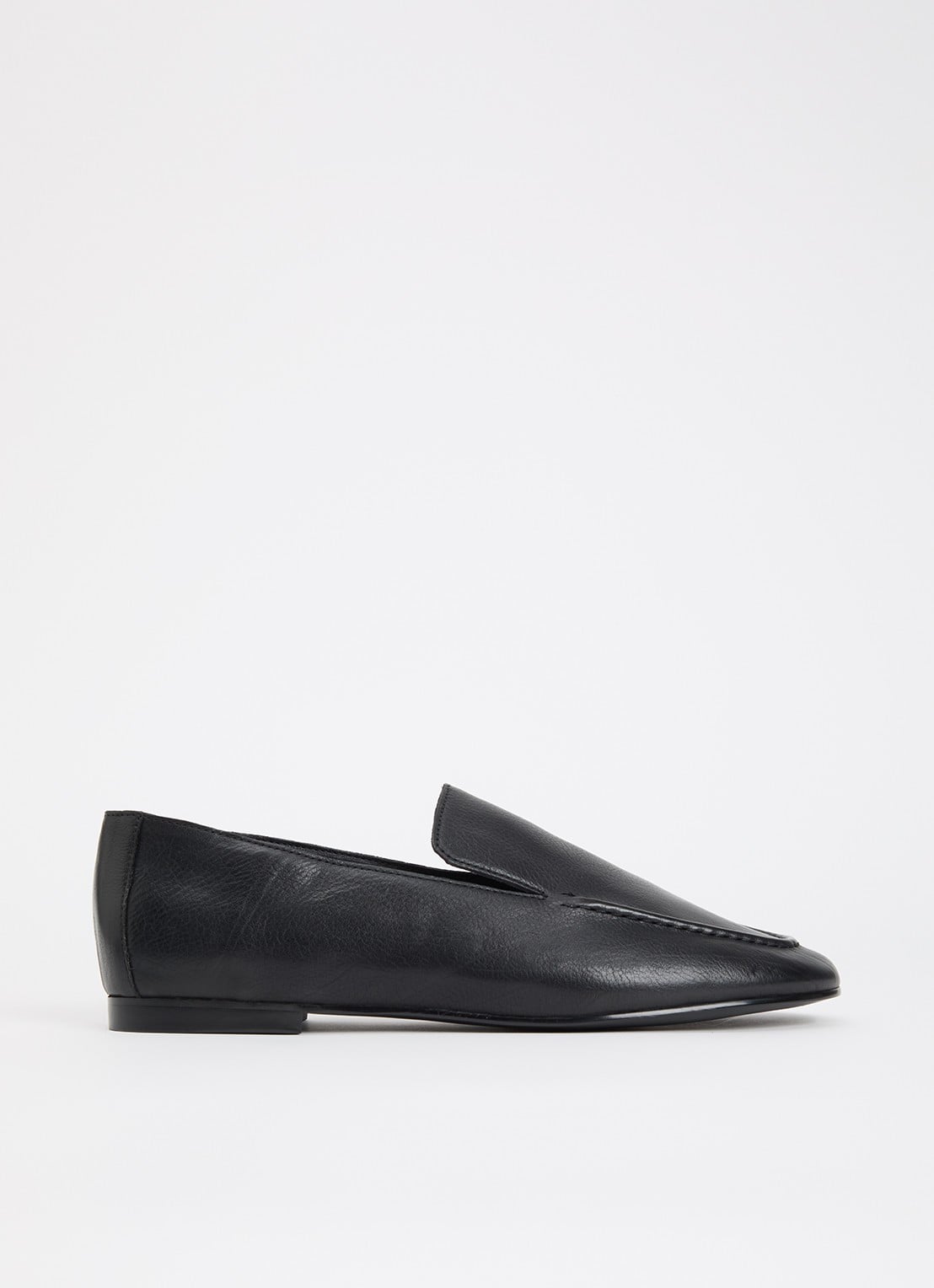 Dune London Gurl loafer van leer - voorkant 5 zwart