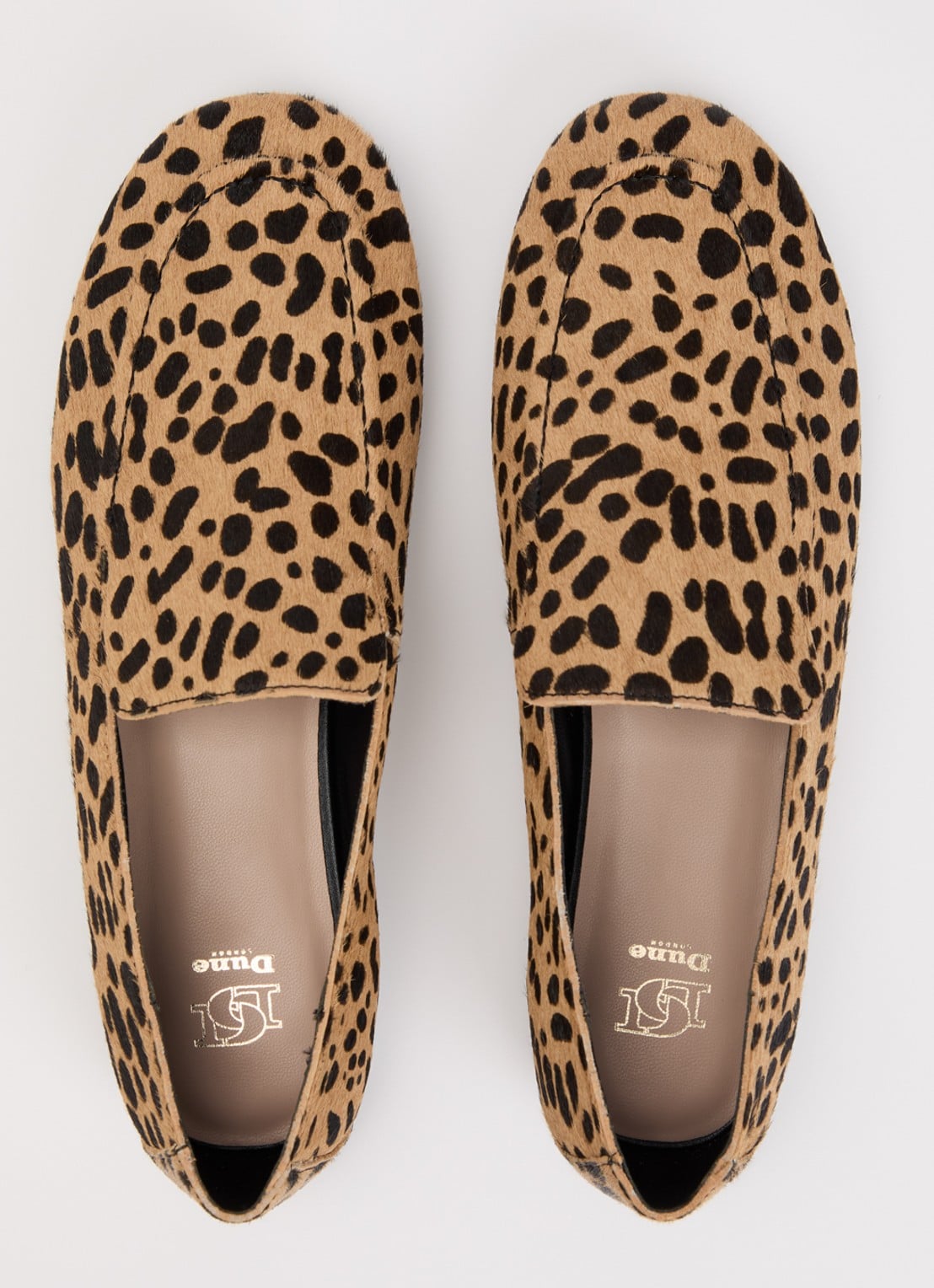 Dune London Gurl loafer van leer - detail 2 bruin