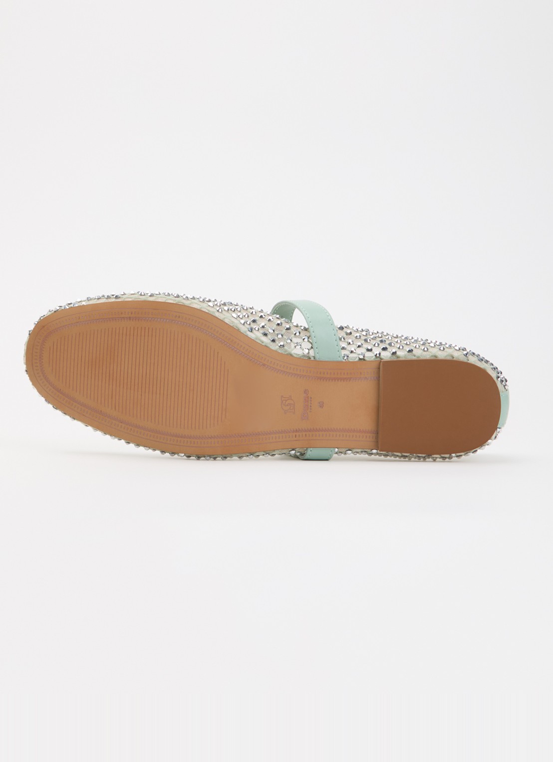Dune London Haislee ballerina met gestrikt detail - detail 4 lindegroen