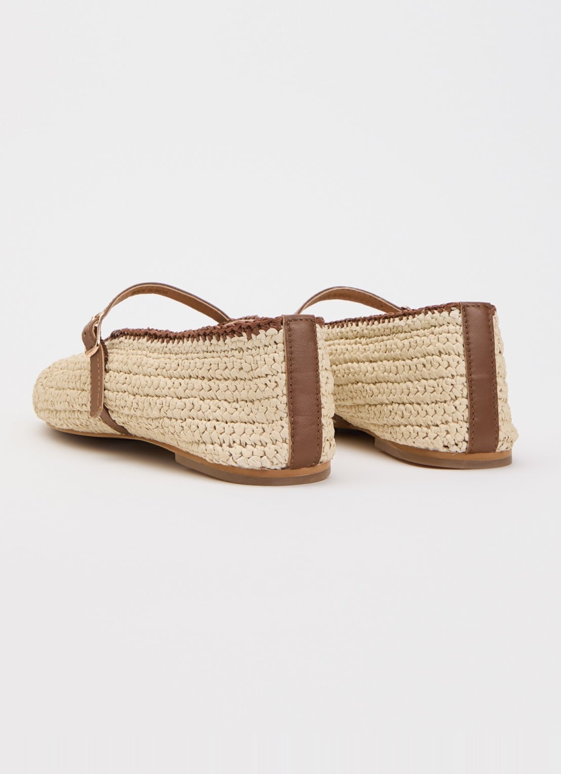 Dune London Haloha ballerina - achterkant beige