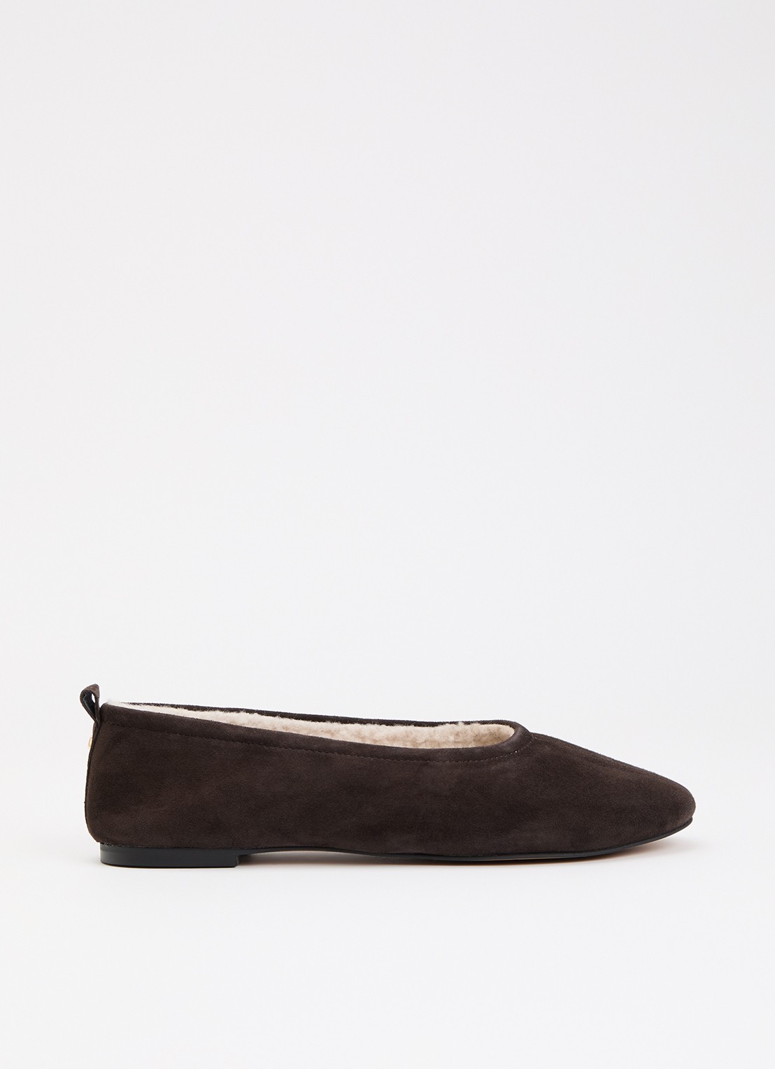 Dune London Harliee ballerina  - voorkant 2 donkerbruin