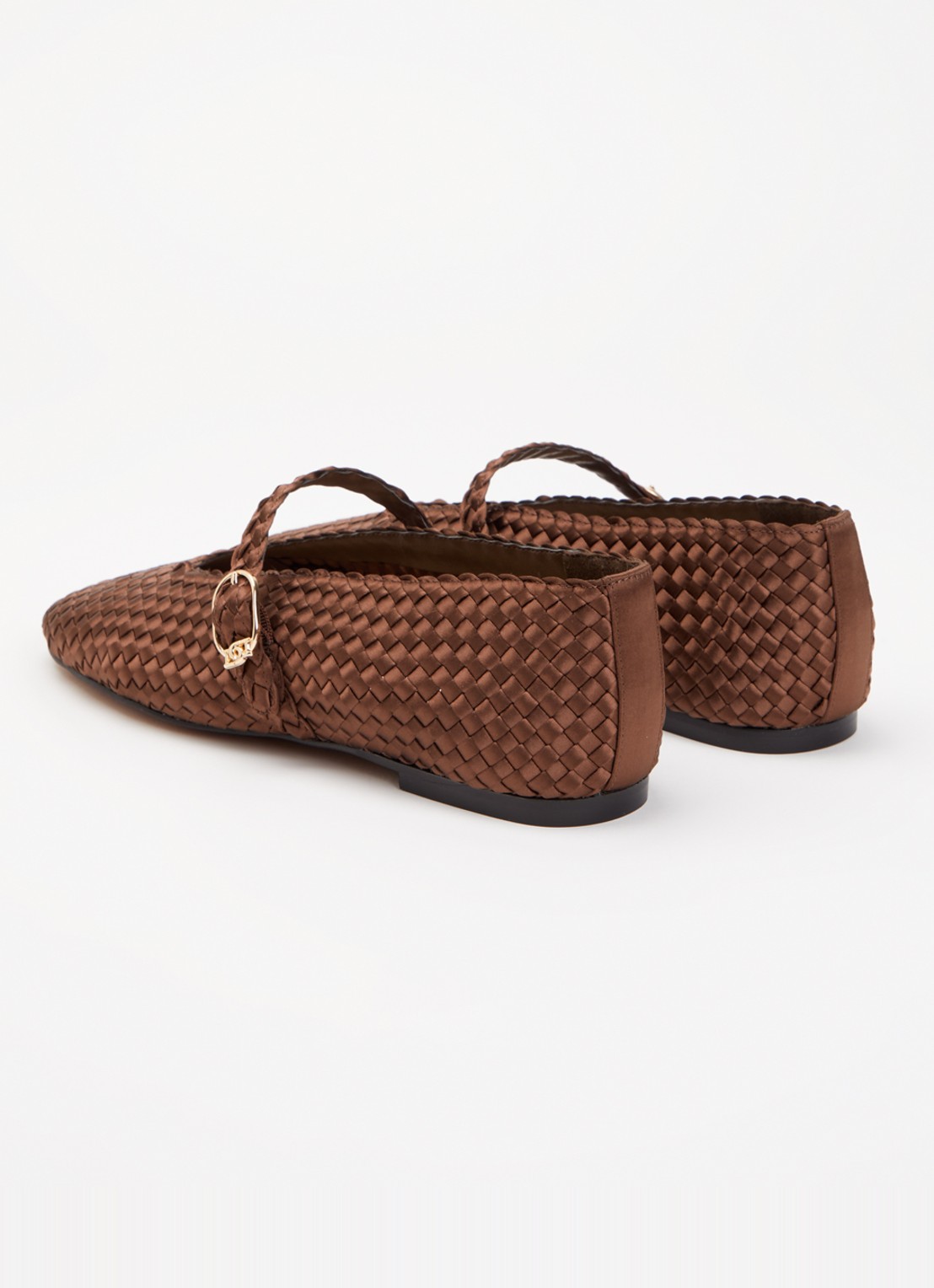 Dune London Headline ballerina  - achterkant bruin