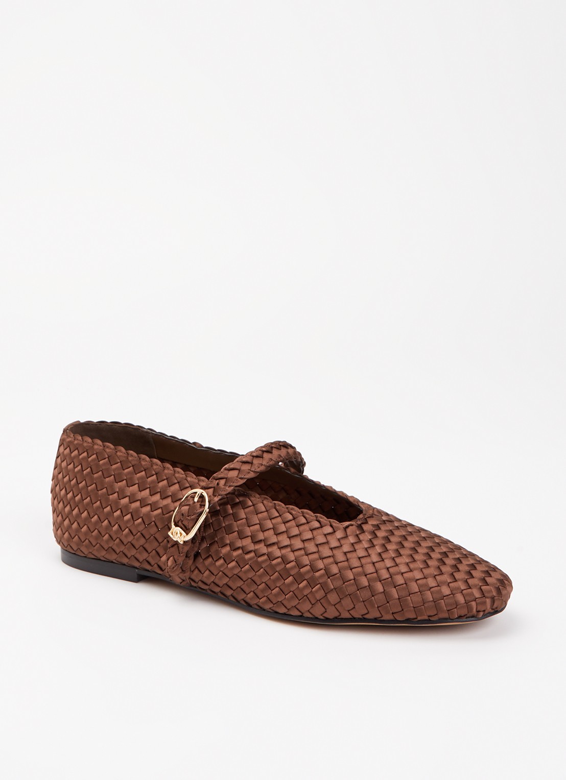 Dune London Headline ballerina  - voorkant 5 bruin