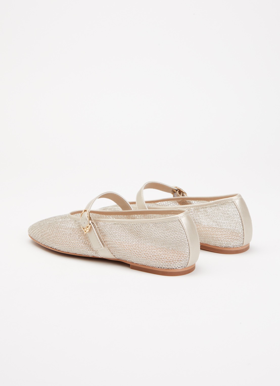 Dune London Headline ballerina  - achterkant 4 goud