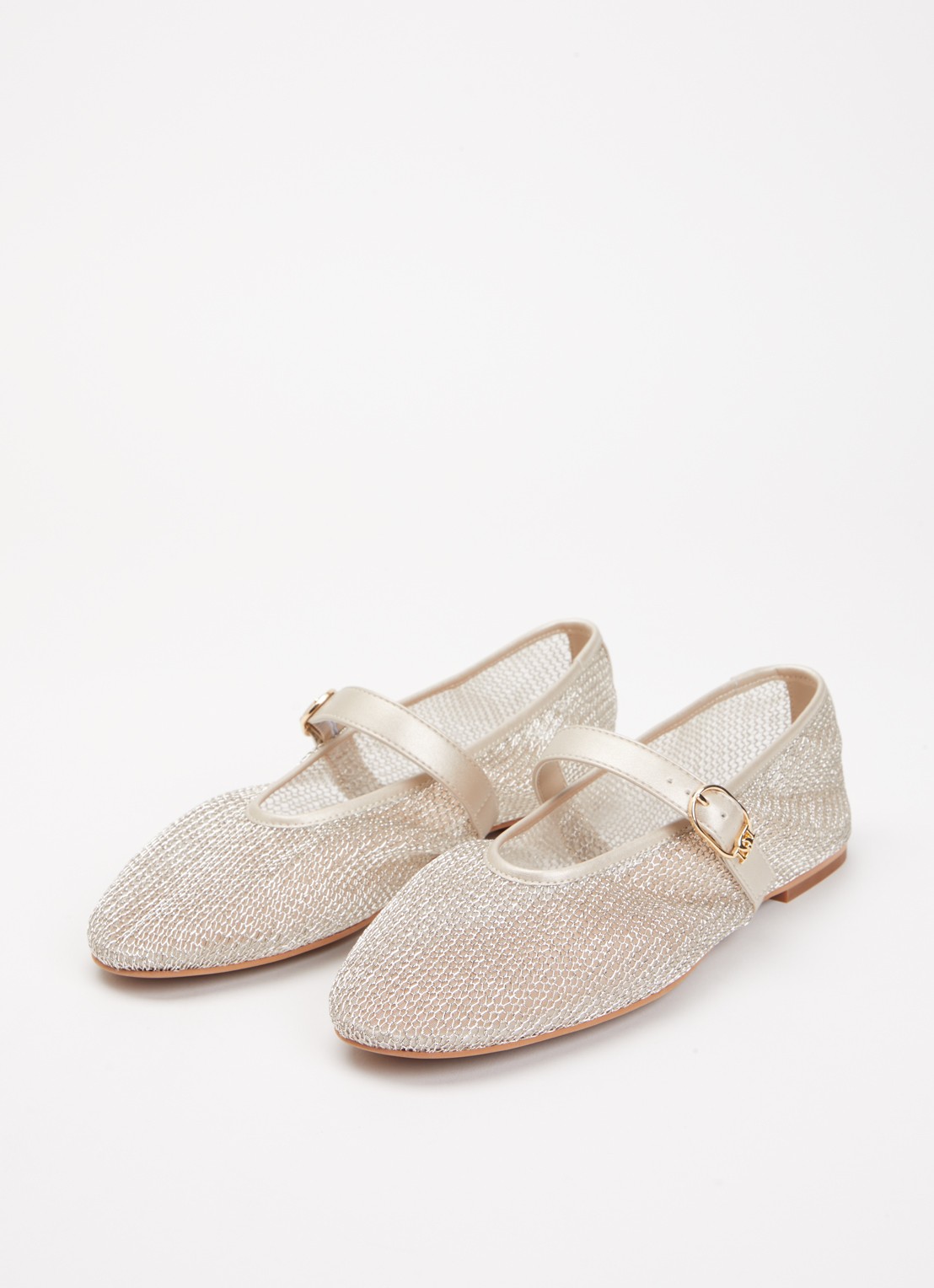 Dune London Headline ballerina  - detail goud
