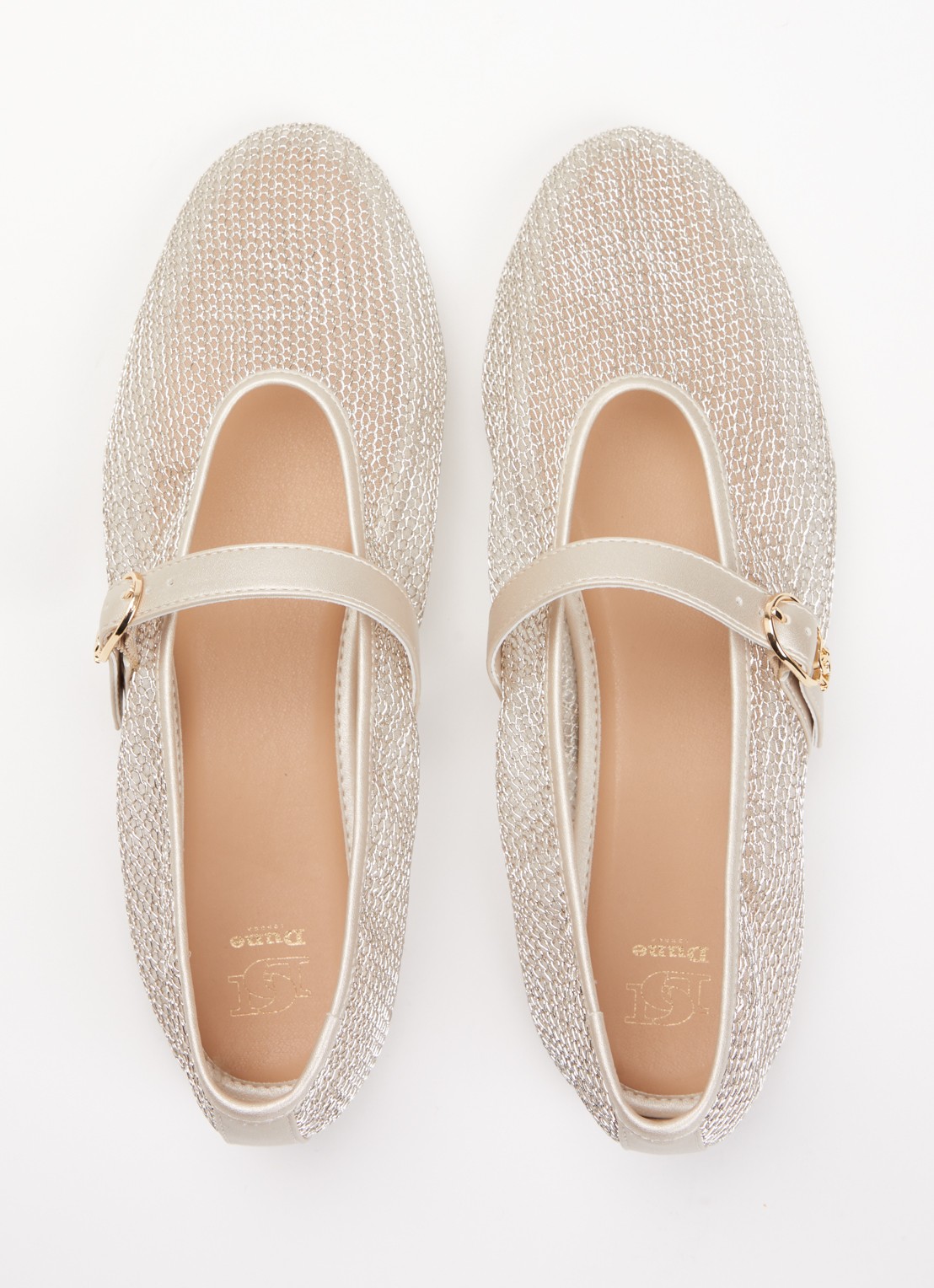 Dune London Headline ballerina  - detail 2 goud