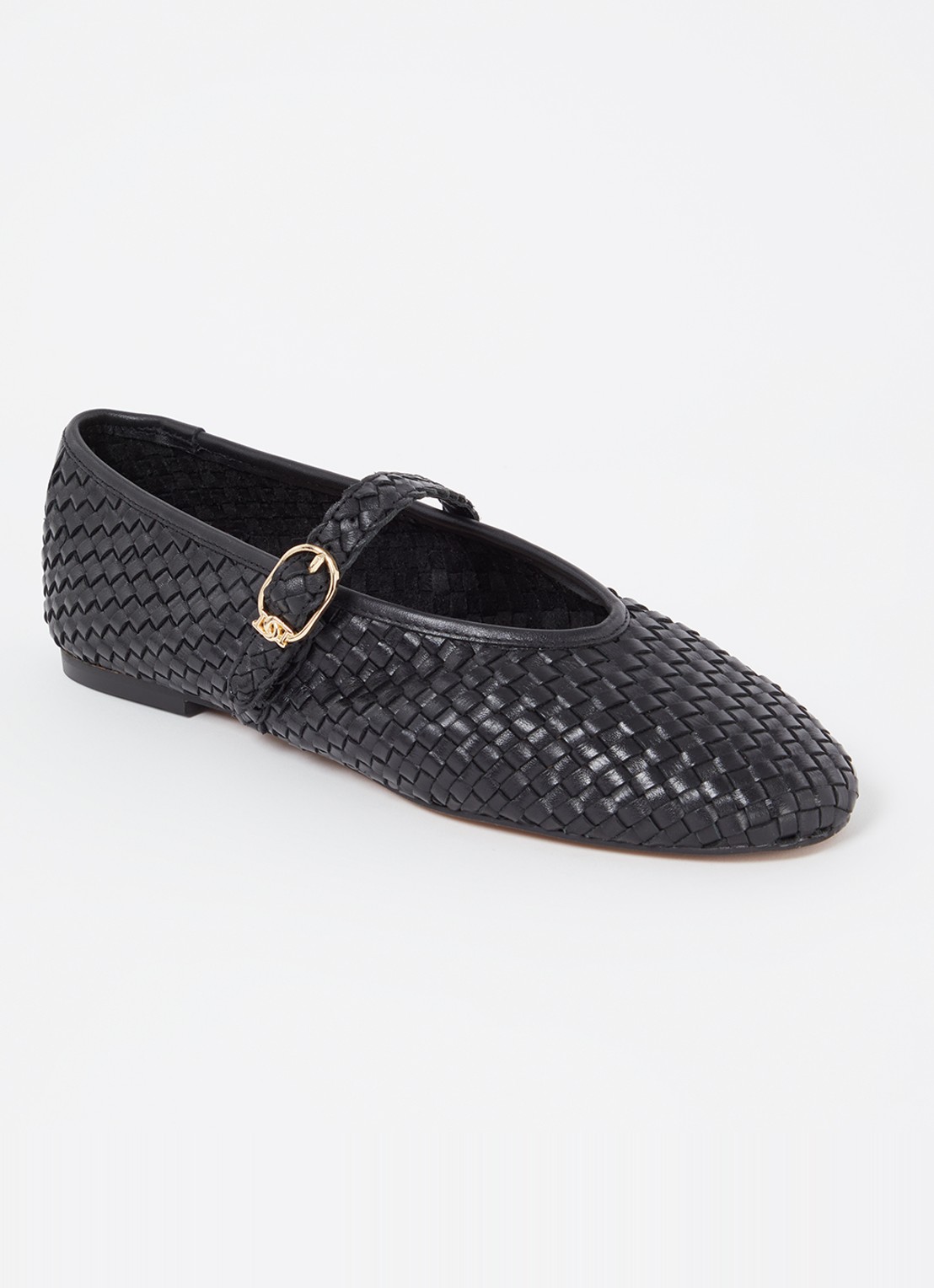 Dune London Headline ballerina  - voorkant 5 zwart
