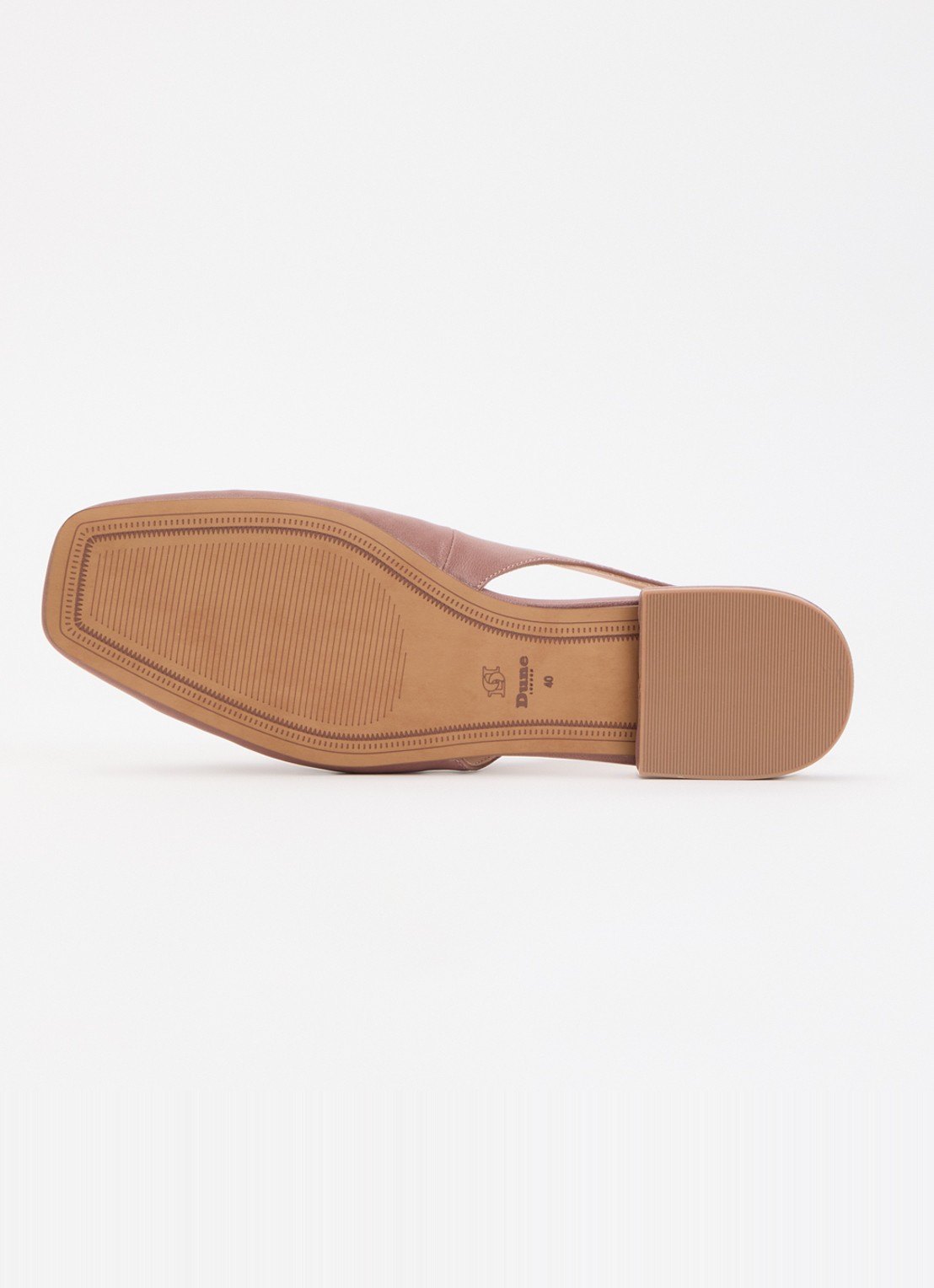 Dune London Heartbeat slingback van leer - detail 5 oudroze