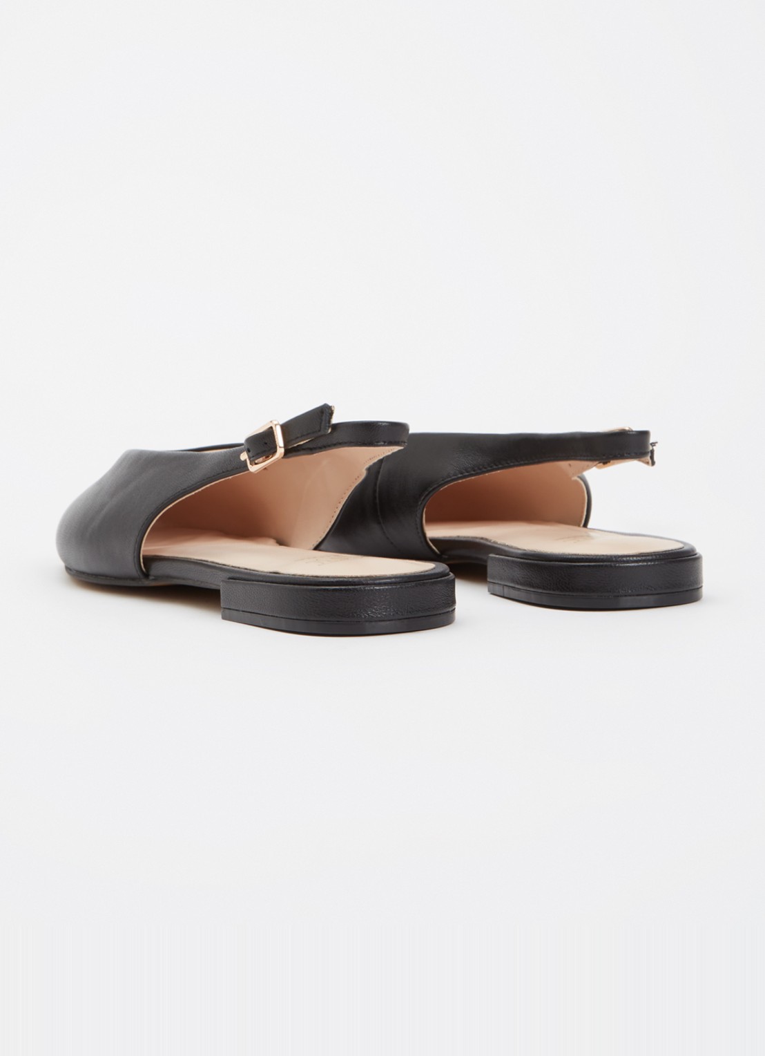 Dune London Heartbeat slingback van leer - achterkant 2 zwart