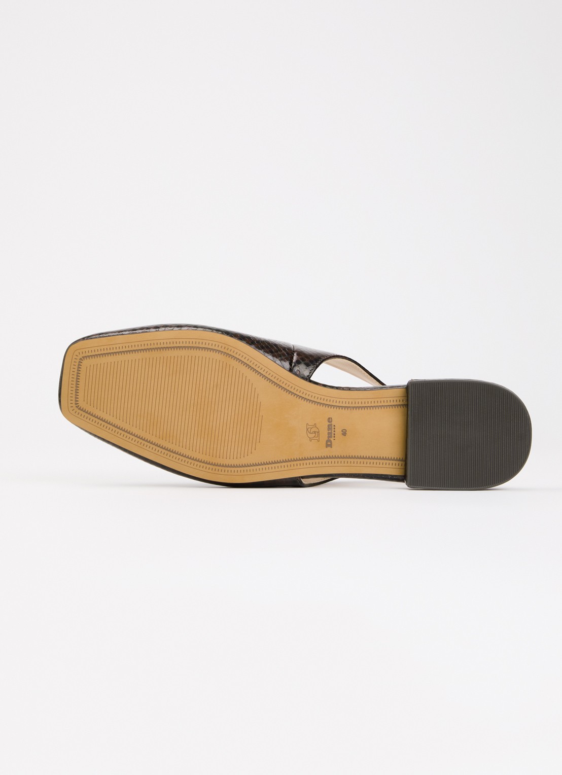 Dune London Heartbeat slingback van leer - detail 5 bruin