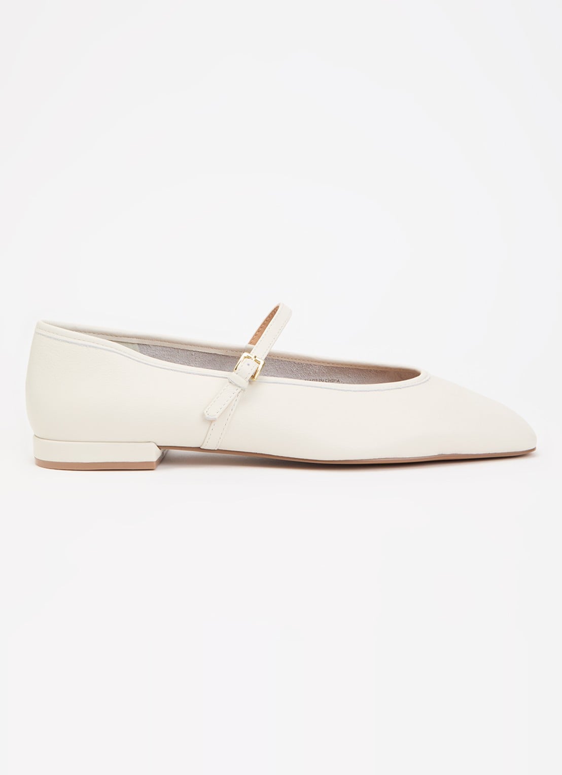 Dune London Hearthrob ballerina  - voorkant creme