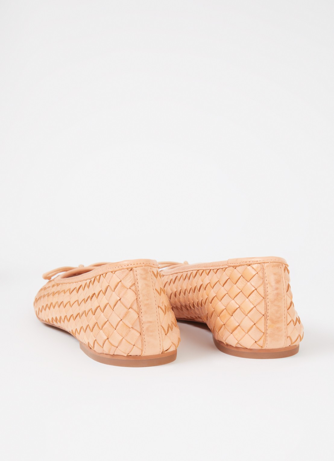 Dune London Heat ballerina - achterkant zalmroze