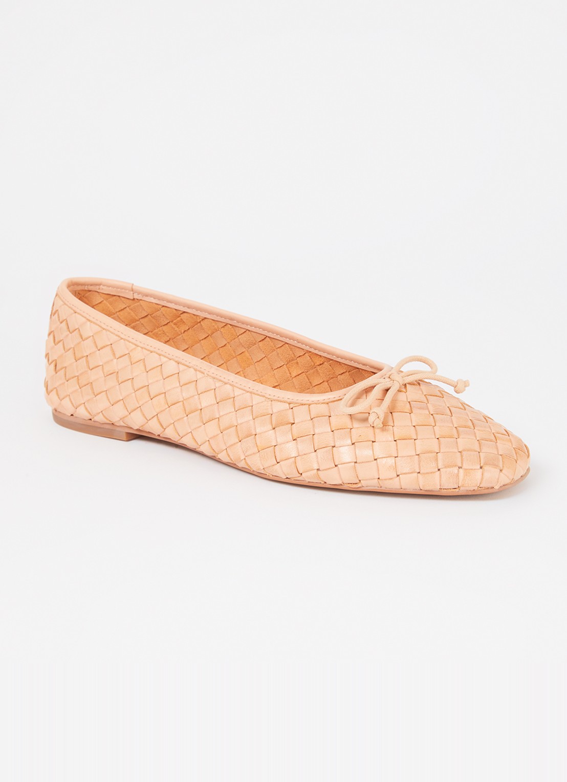 Dune London Heat ballerina - voorkant 2 zalmroze